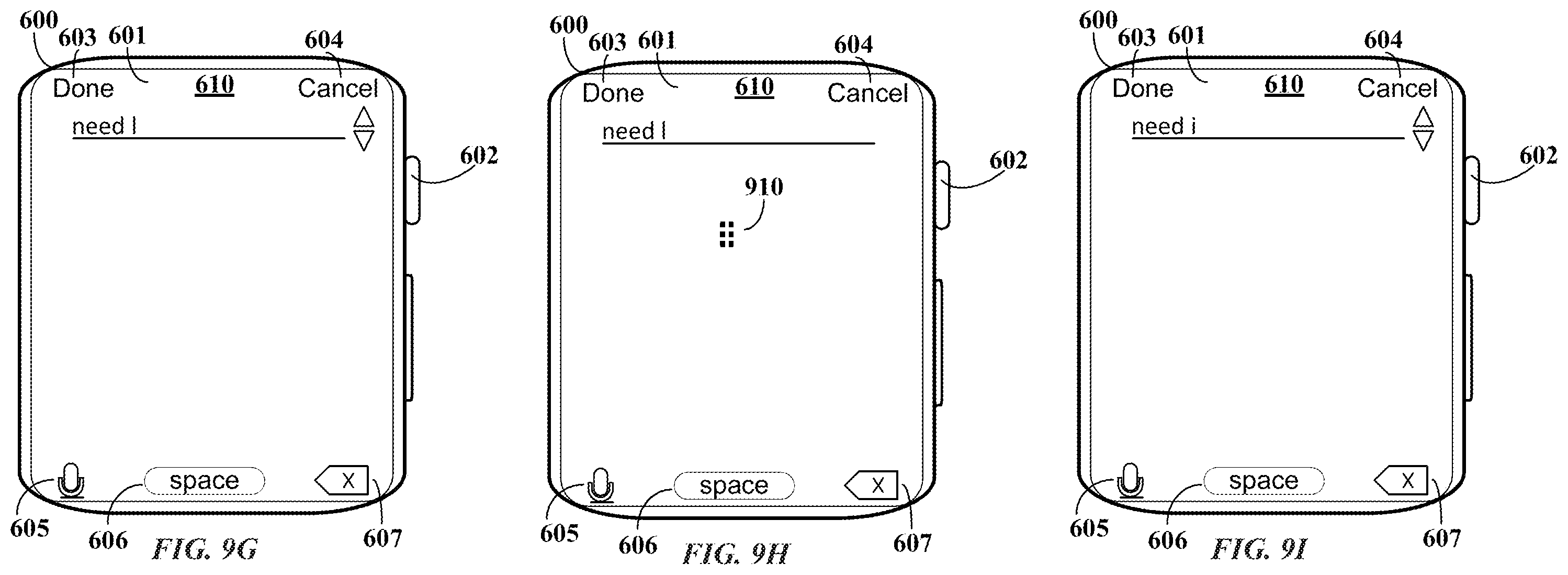 Patent US12422979 Figure 19 – Handwriting keyboard for screens