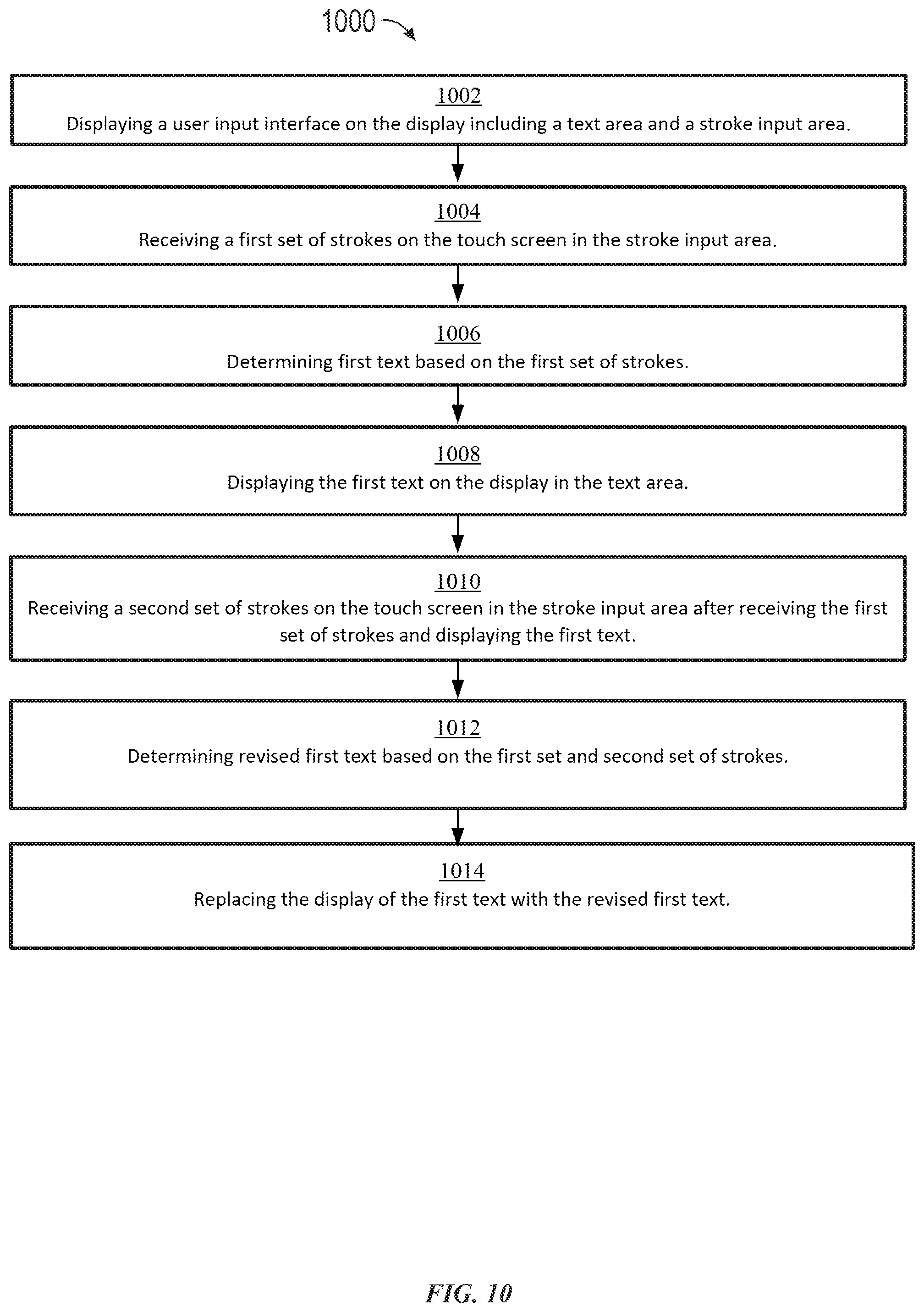 Patent US12422979 Figure 20 – Handwriting keyboard for screens