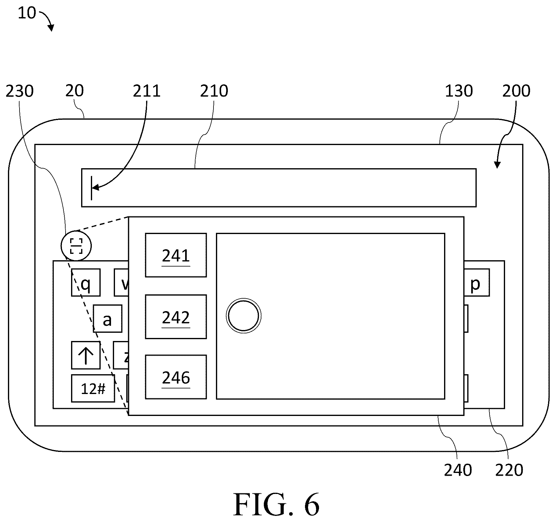 Patent US12422980 Figure 6 – Mobile device and operating method of input method thereof