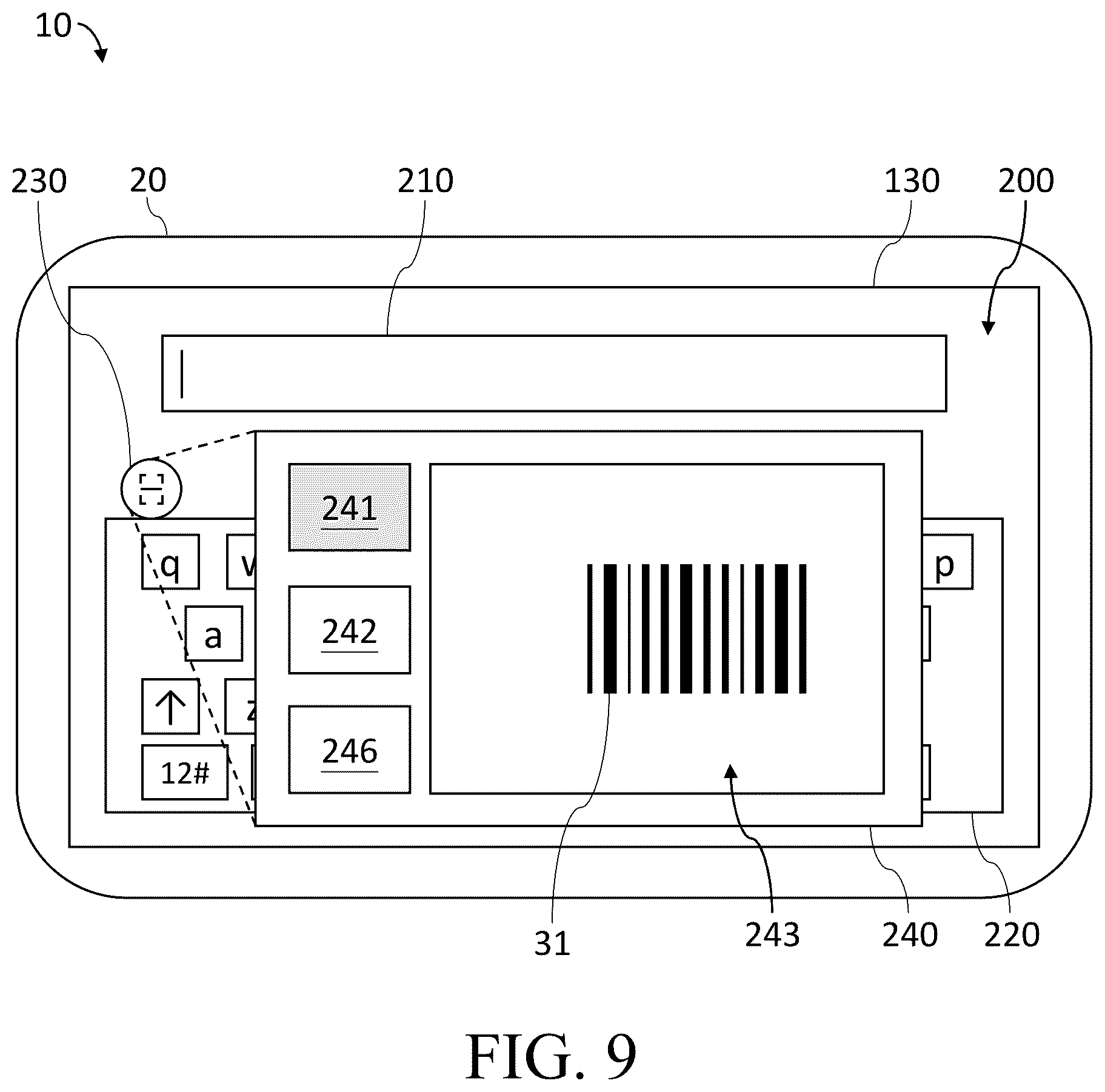 Patent US12422980 Figure 9 – Mobile device and operating method of input method thereof