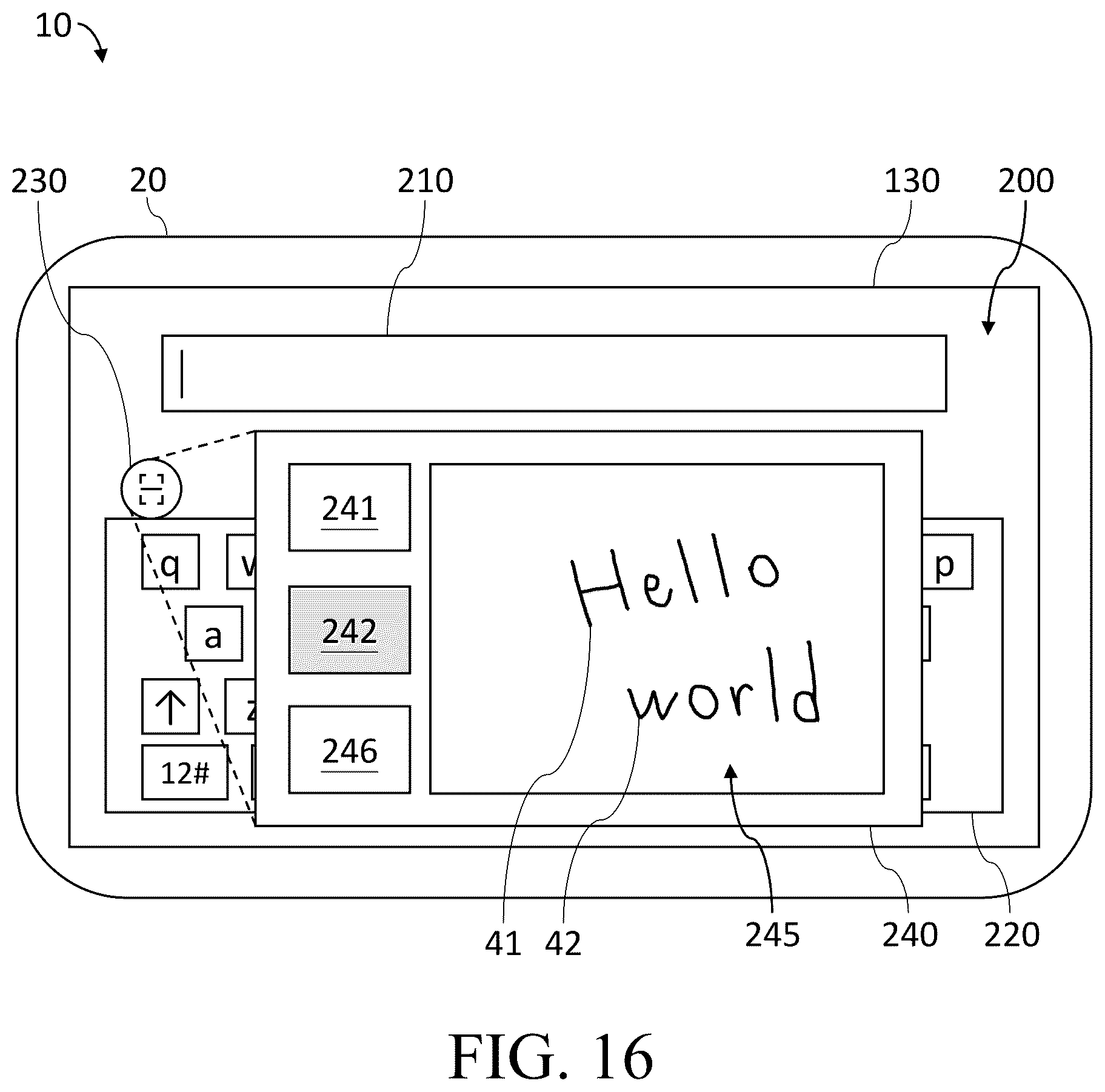 Patent US12422980 Figure 16 – Mobile device and operating method of input method thereof