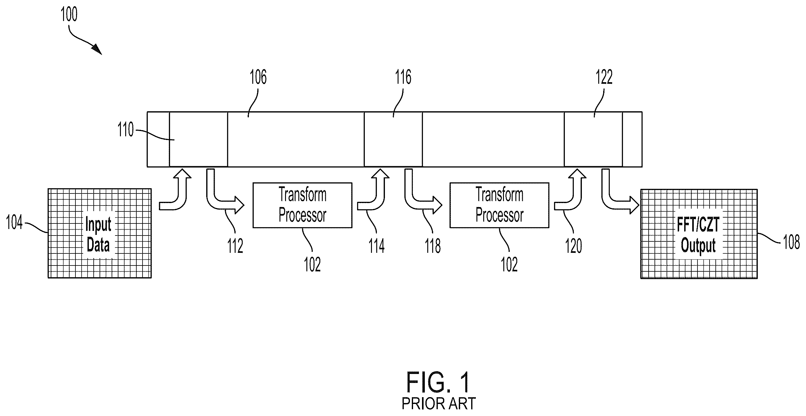 Patent US12422991 Figure 1 – Memory folding systems and methods for use in frequency based transforms