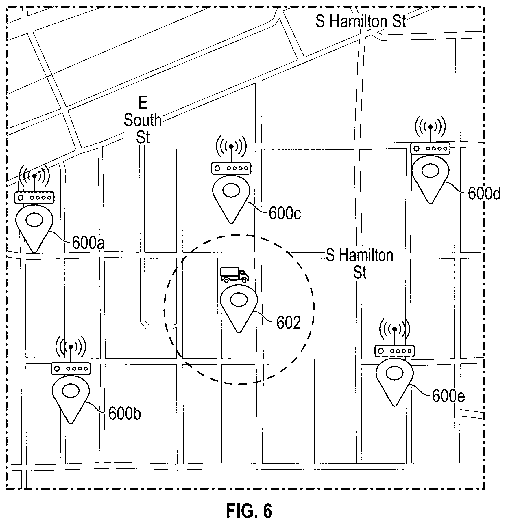 Patent US12426007 Figure 6 – Power optimized geolocation