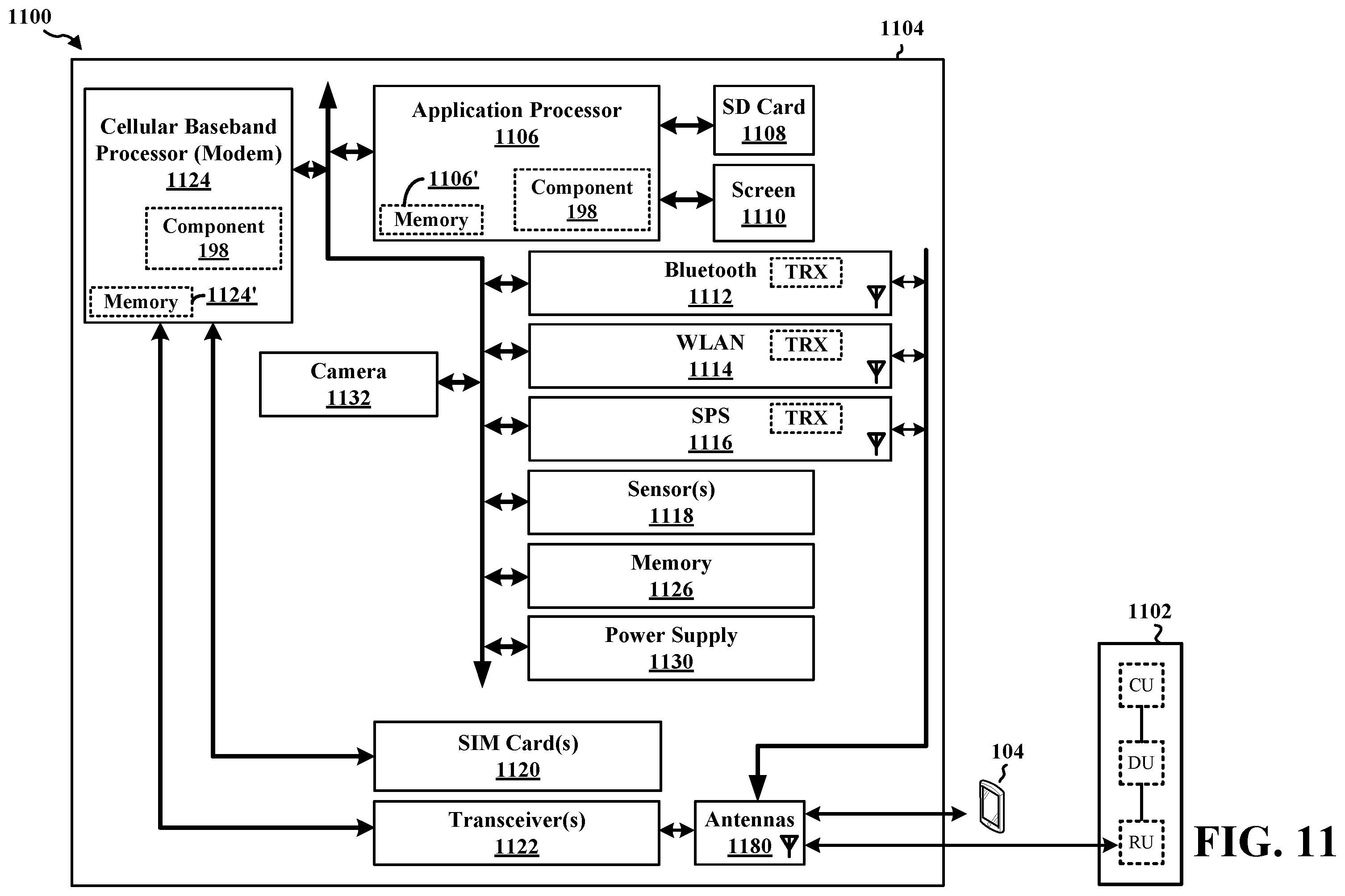 Patent US12426021 Figure 11 – Signaling to indicate flexible uplink or downlink subbands