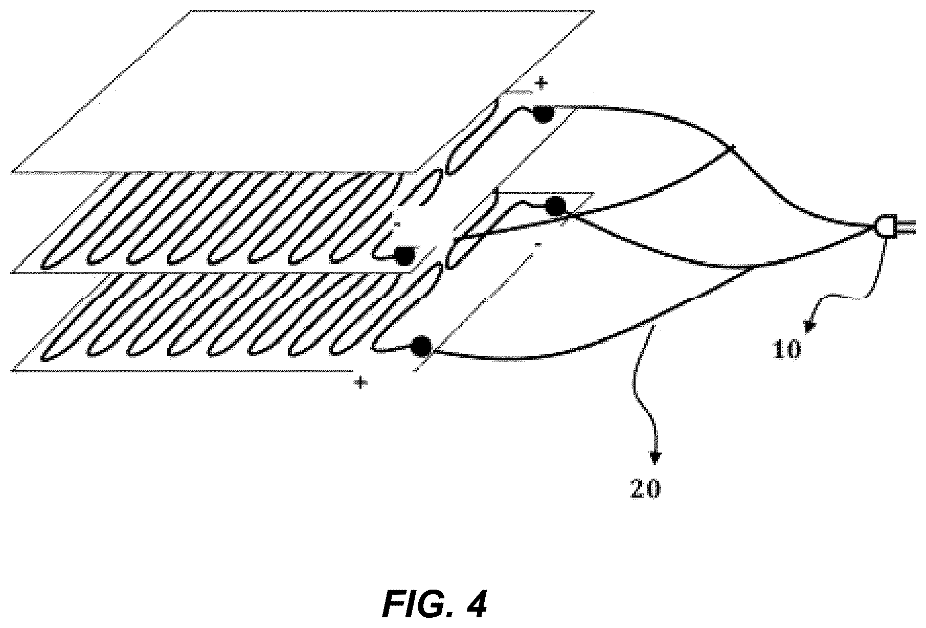 Patent US12426133 Figure 4 – Electromagnetic wave reducing heaters and devices and saunas