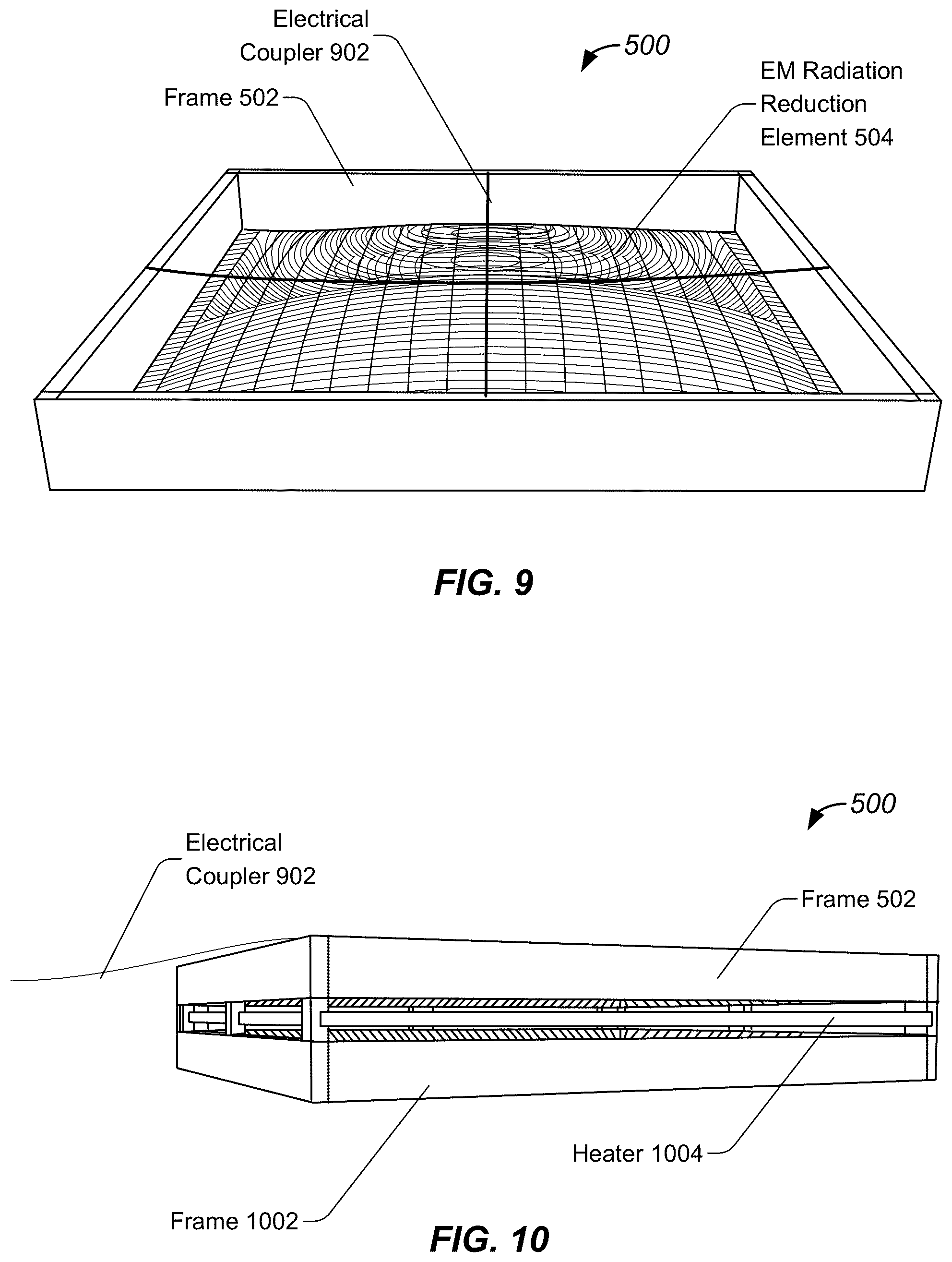 Patent US12426133 Figure 7 – Electromagnetic wave reducing heaters and devices and saunas
