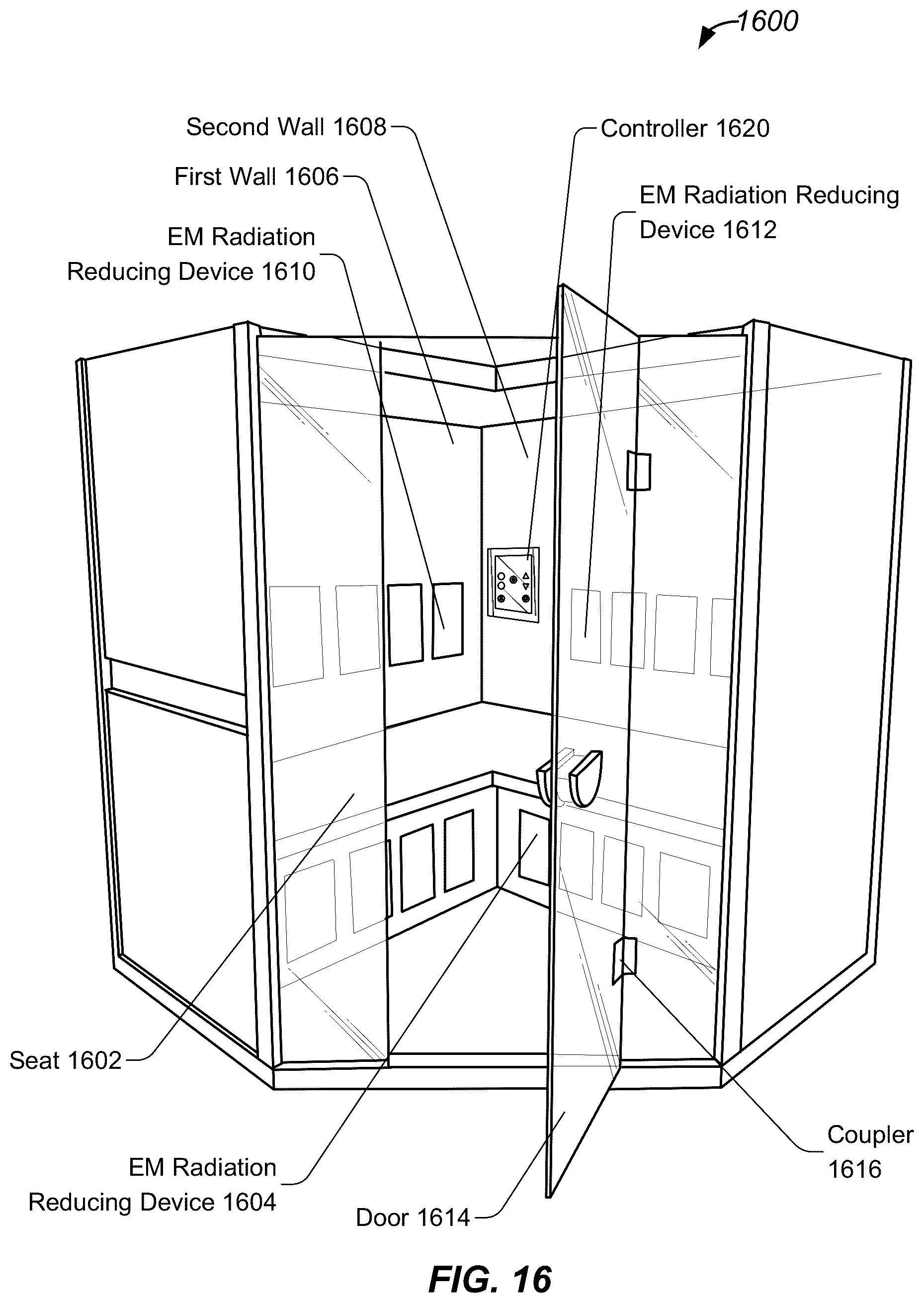 Patent US12426133 Figure 11 – Electromagnetic wave reducing heaters and devices and saunas