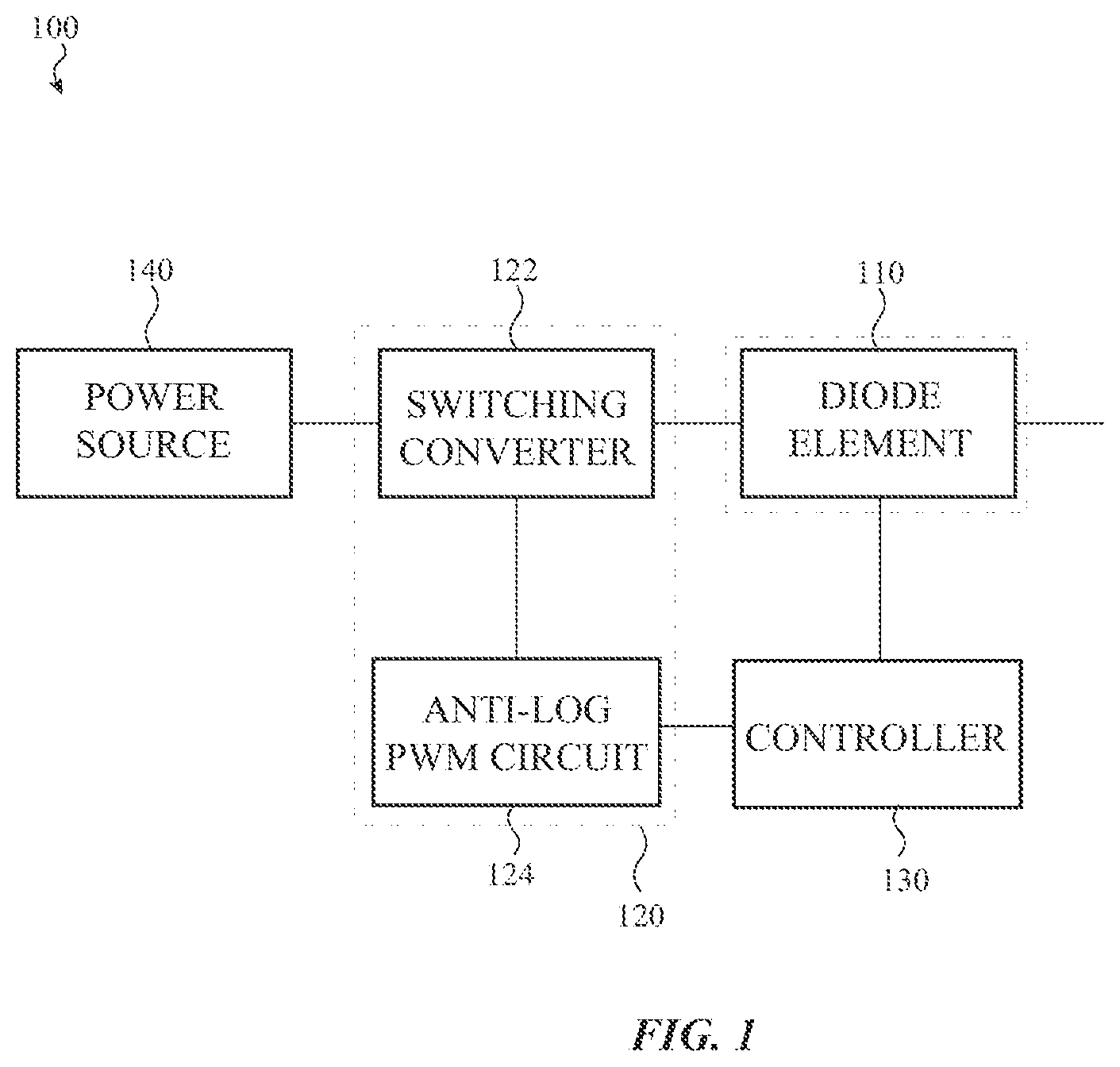 Patent US12426139 Figure 1 – Feedback control of a diode element
