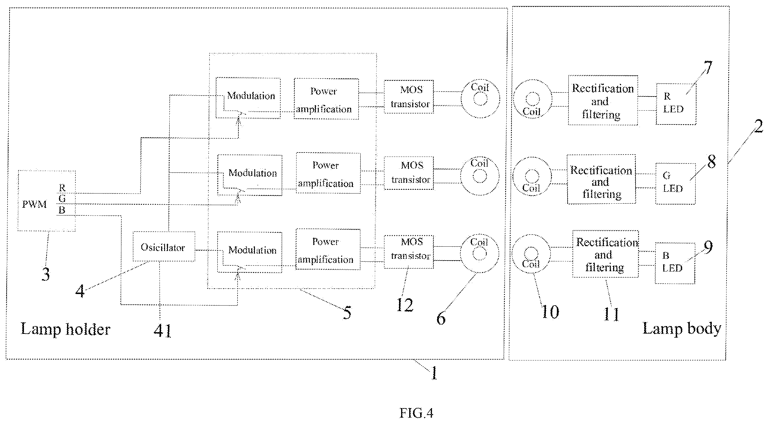Patent US12426140 Figure 4 – PWM signal and power transmission method for wireless bathtub lamp