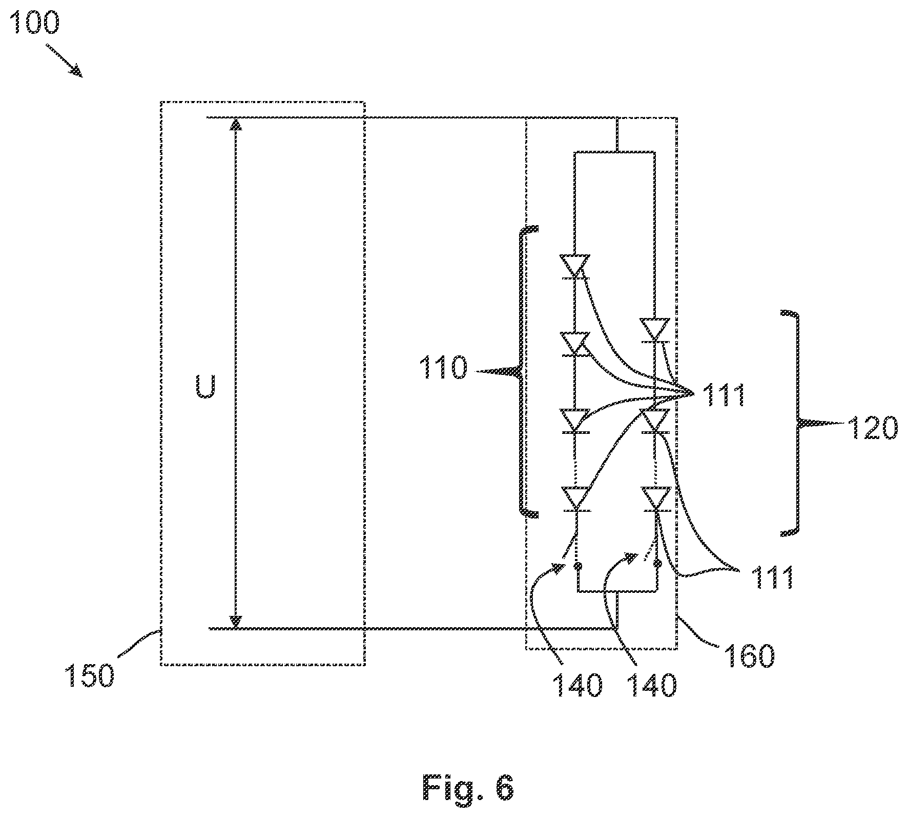 Patent US12426141 Figure 6 – Arrangement for providing at least two different light functions for a vehicle