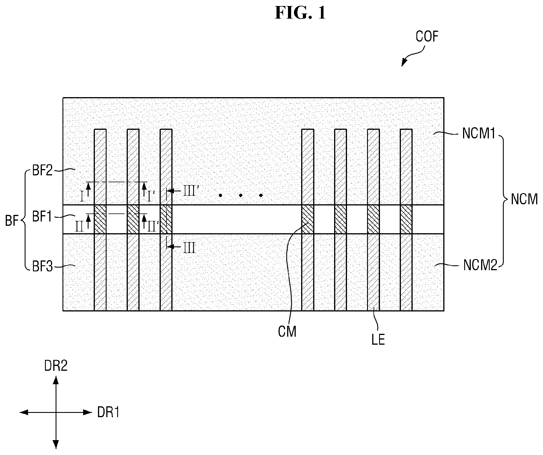 Patent US12426161 — Printed circuit film, display device, and method of fabricating printed circuit film — Figure 1