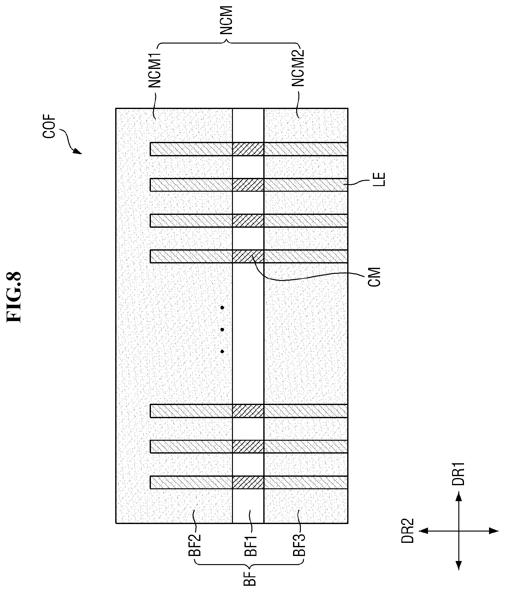 Patent US12426161 Figure 8 – Printed circuit film, display device, and method of fabricating printed circuit film