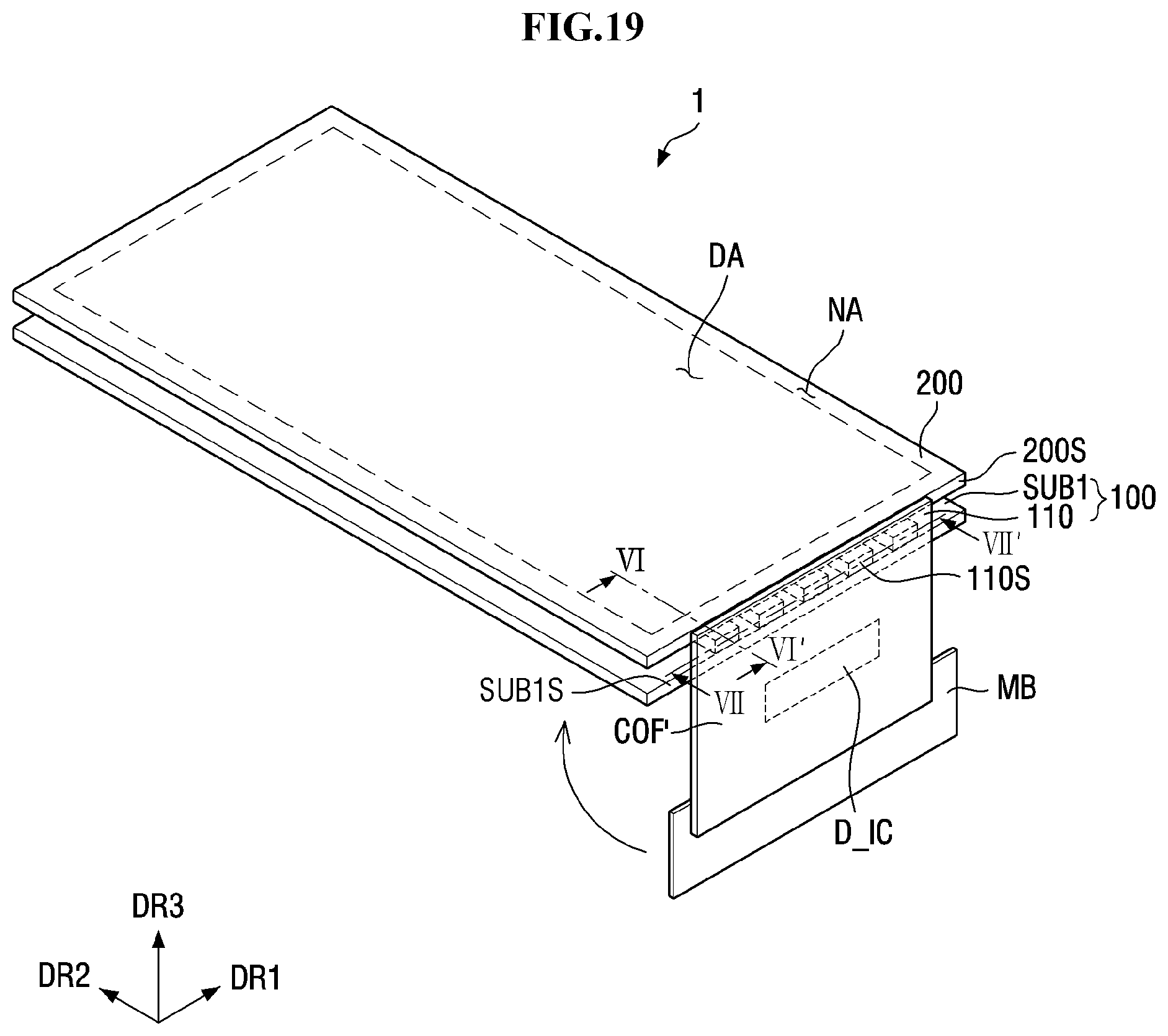 Patent US12426161 Figure 19 – Printed circuit film, display device, and method of fabricating printed circuit film