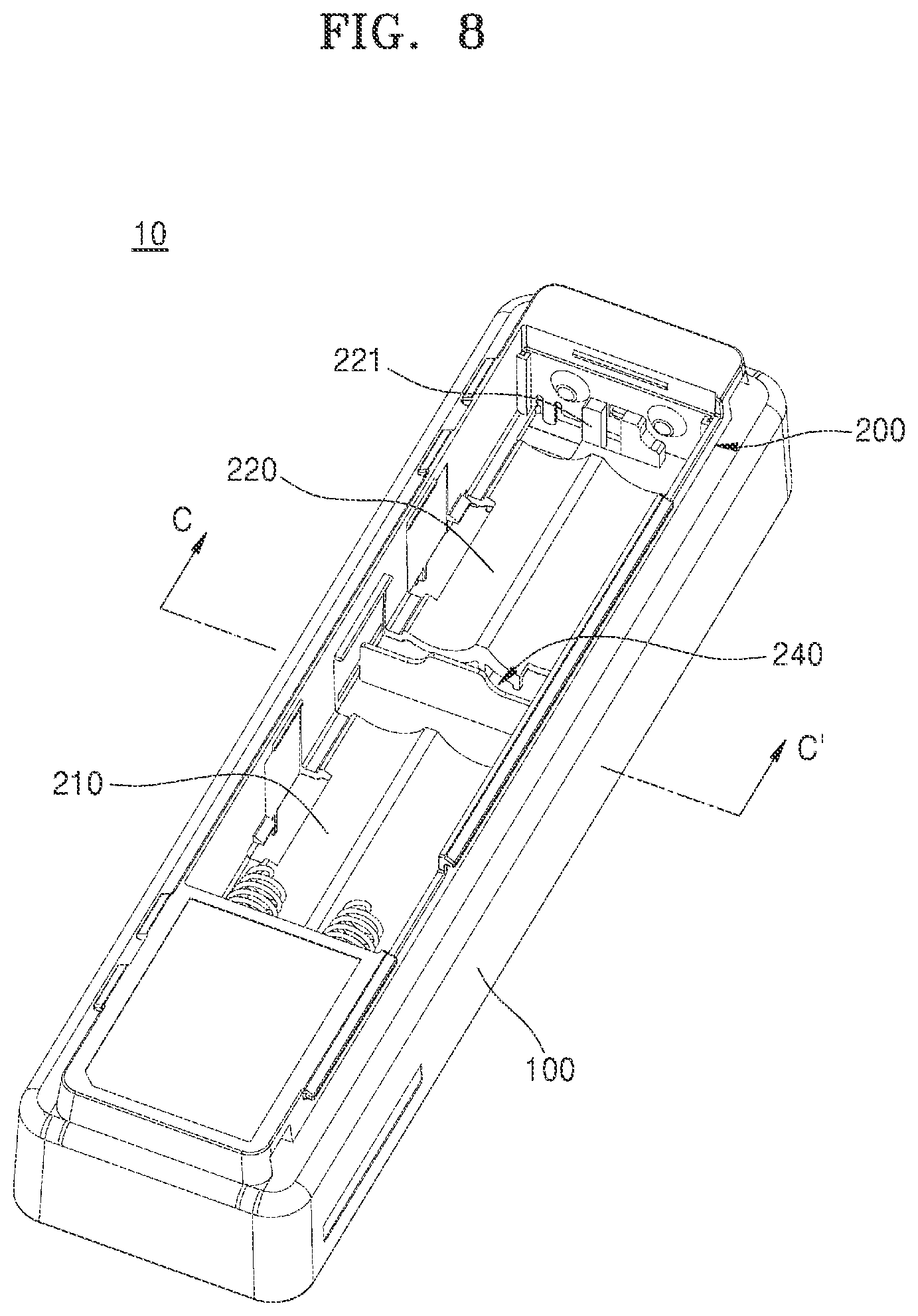 Patent US12426173 Figure 9 – Battery case and electronic price indicator including the same