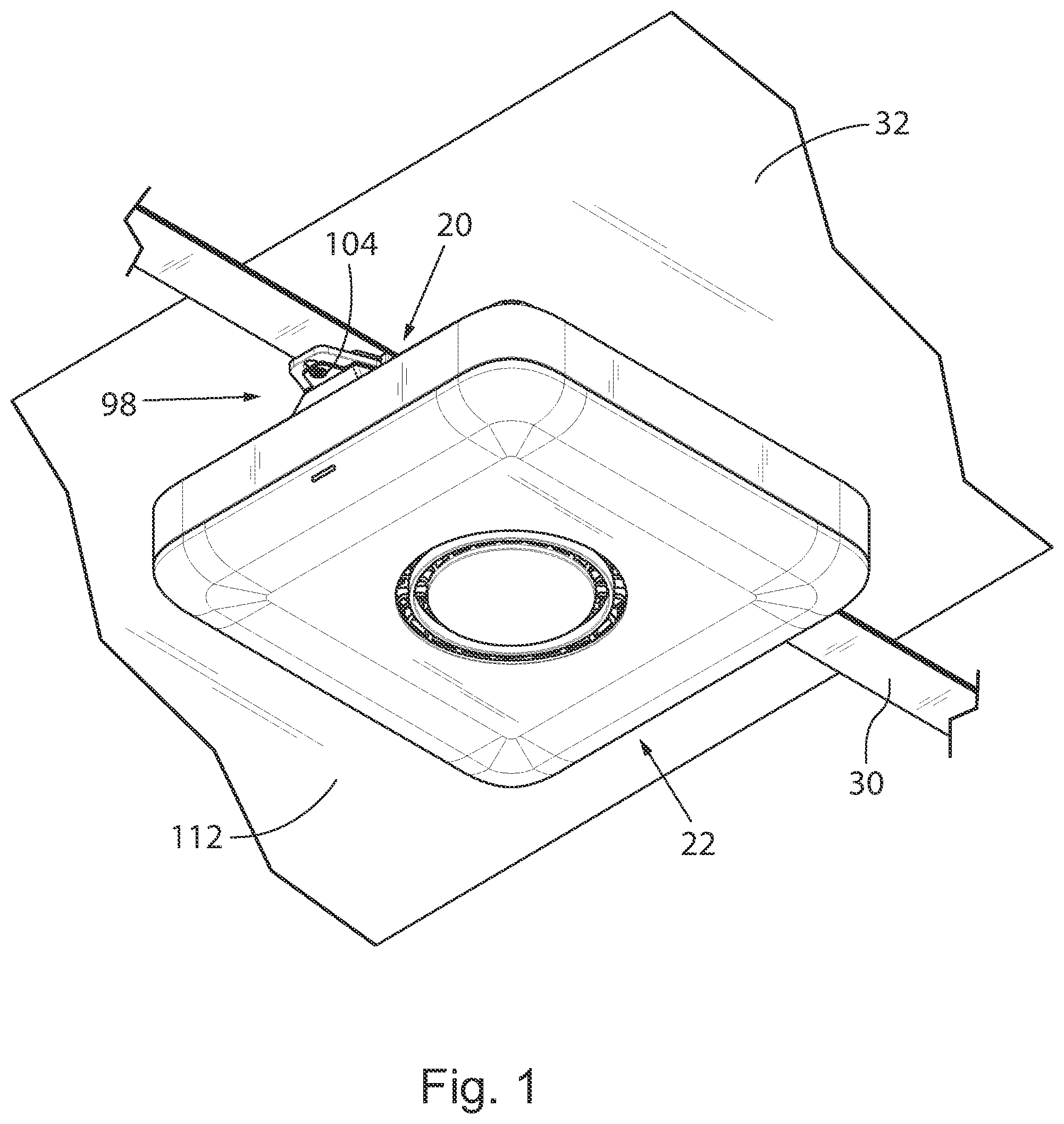 Patent US12426174 Figure 1 – Mounting bracket for electronic device