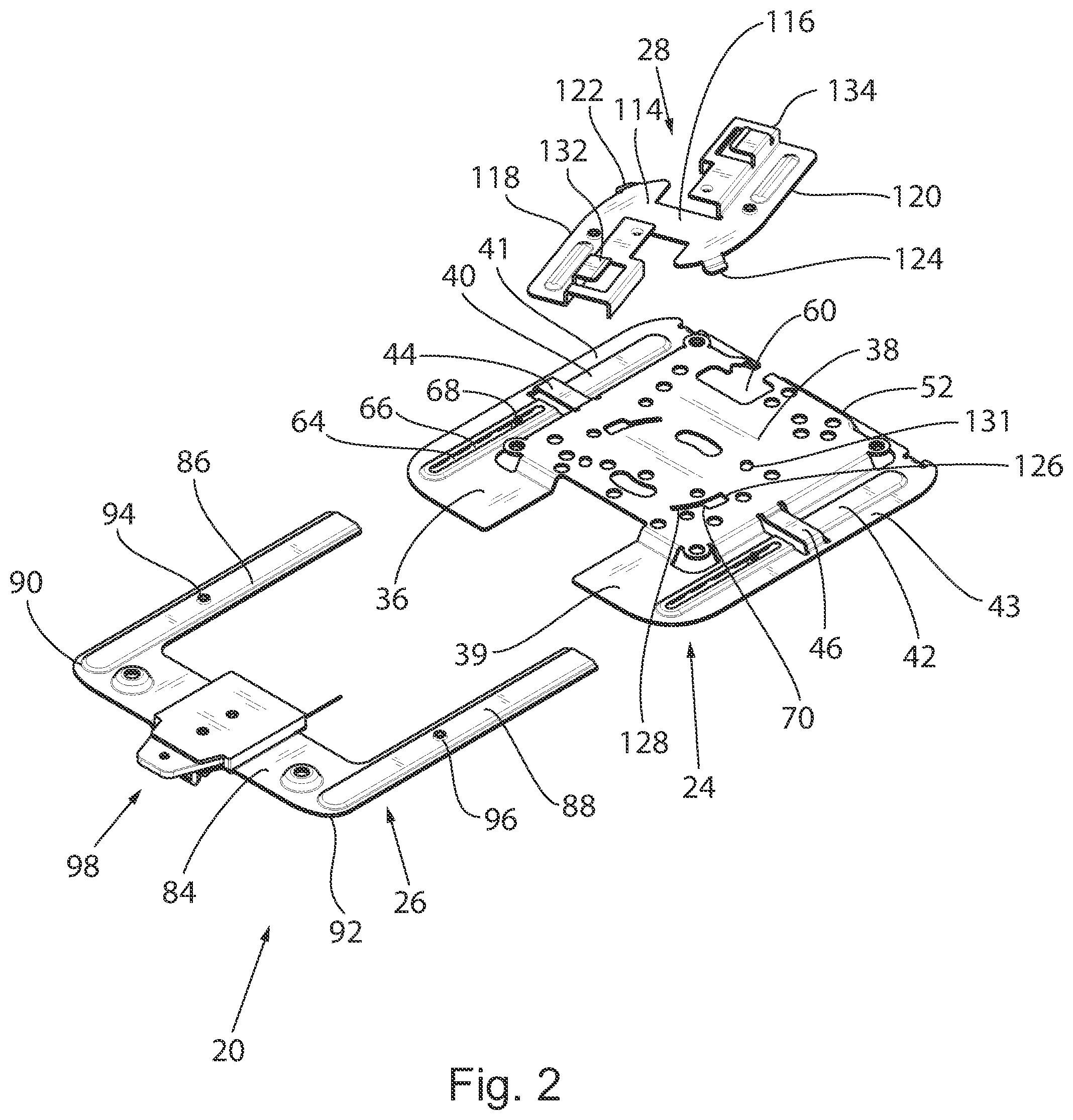 Patent US12426174 Figure 2 – Mounting bracket for electronic device