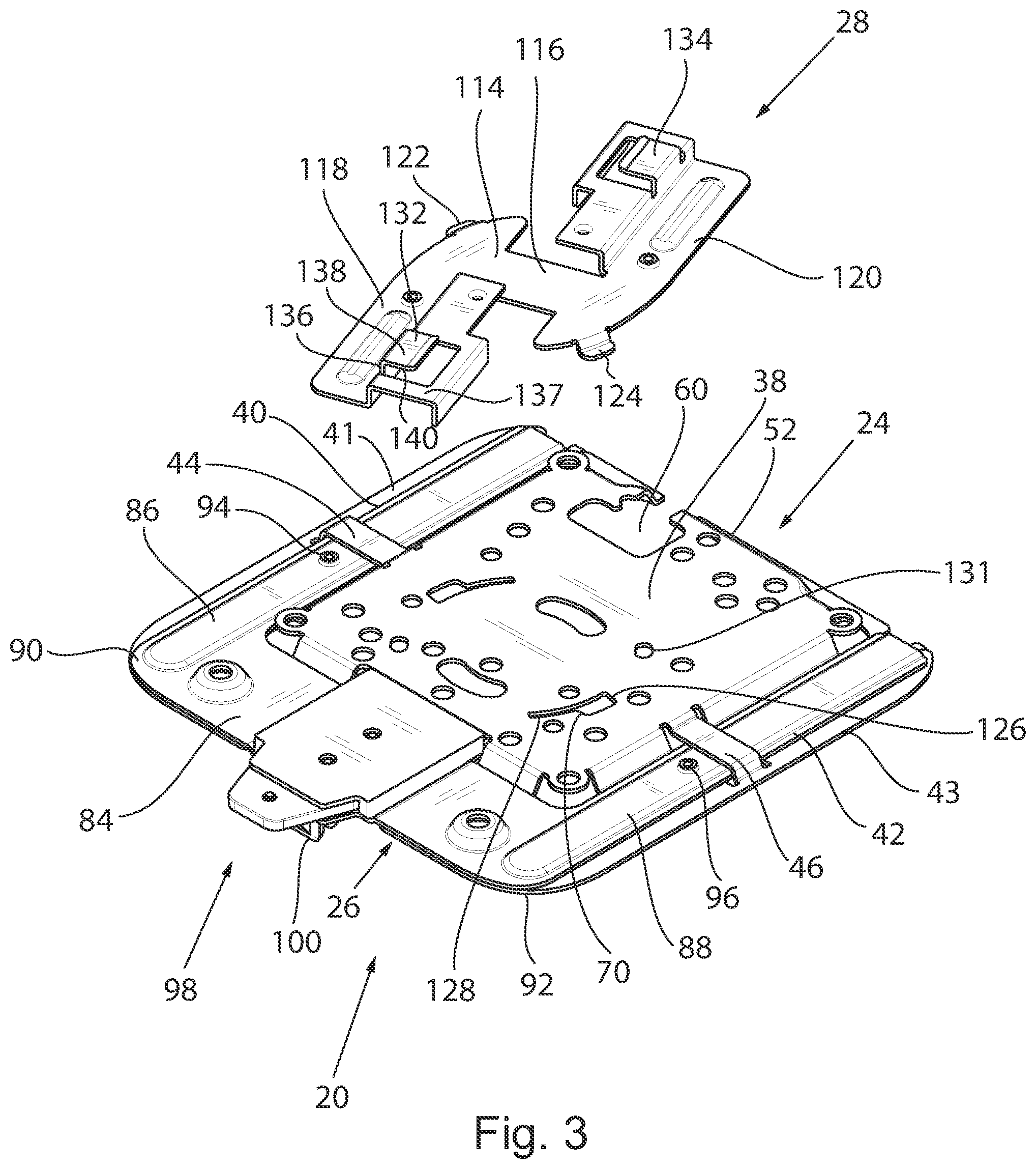 Patent US12426174 Figure 3 – Mounting bracket for electronic device