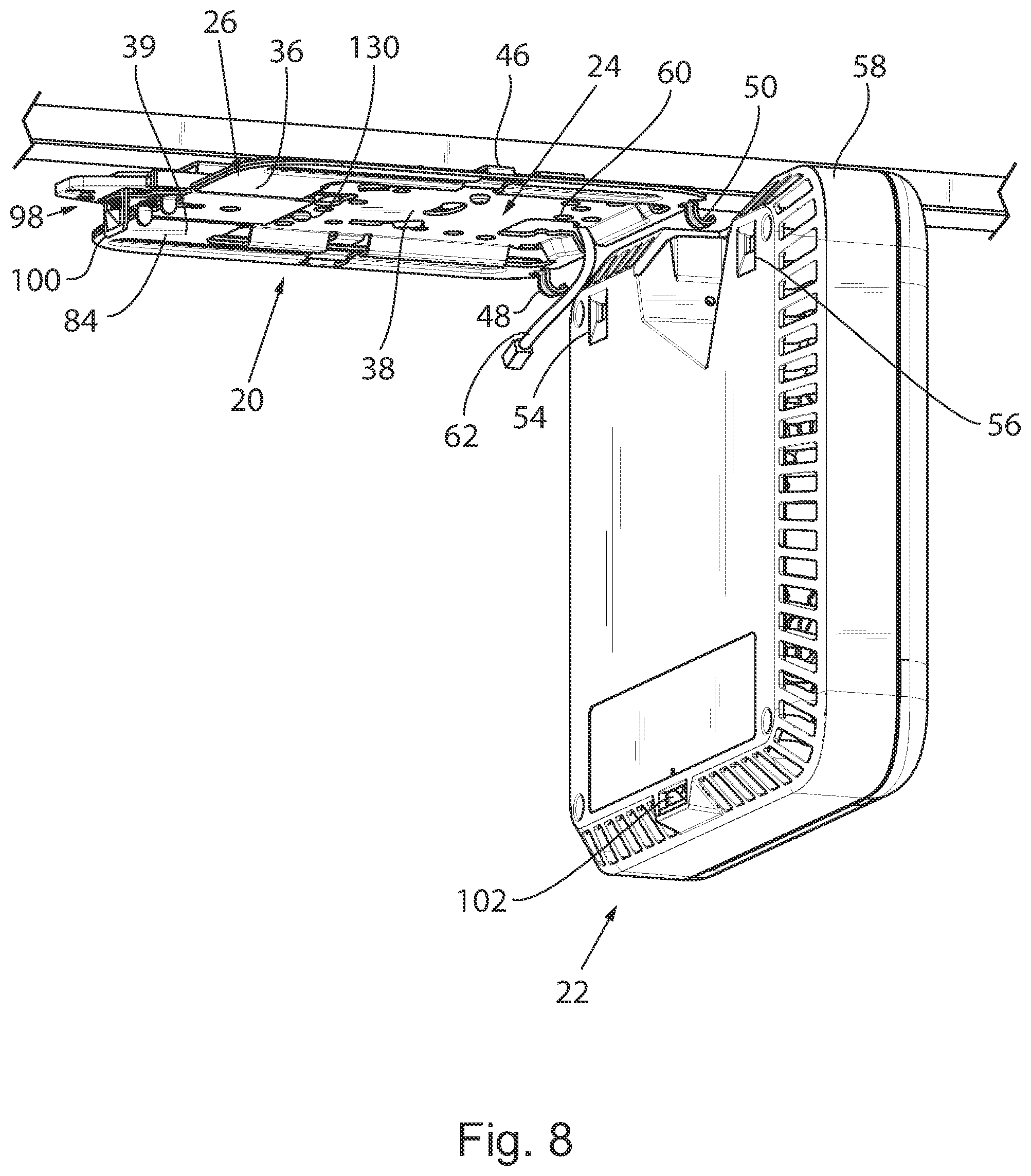 Patent US12426174 Figure 8 – Mounting bracket for electronic device