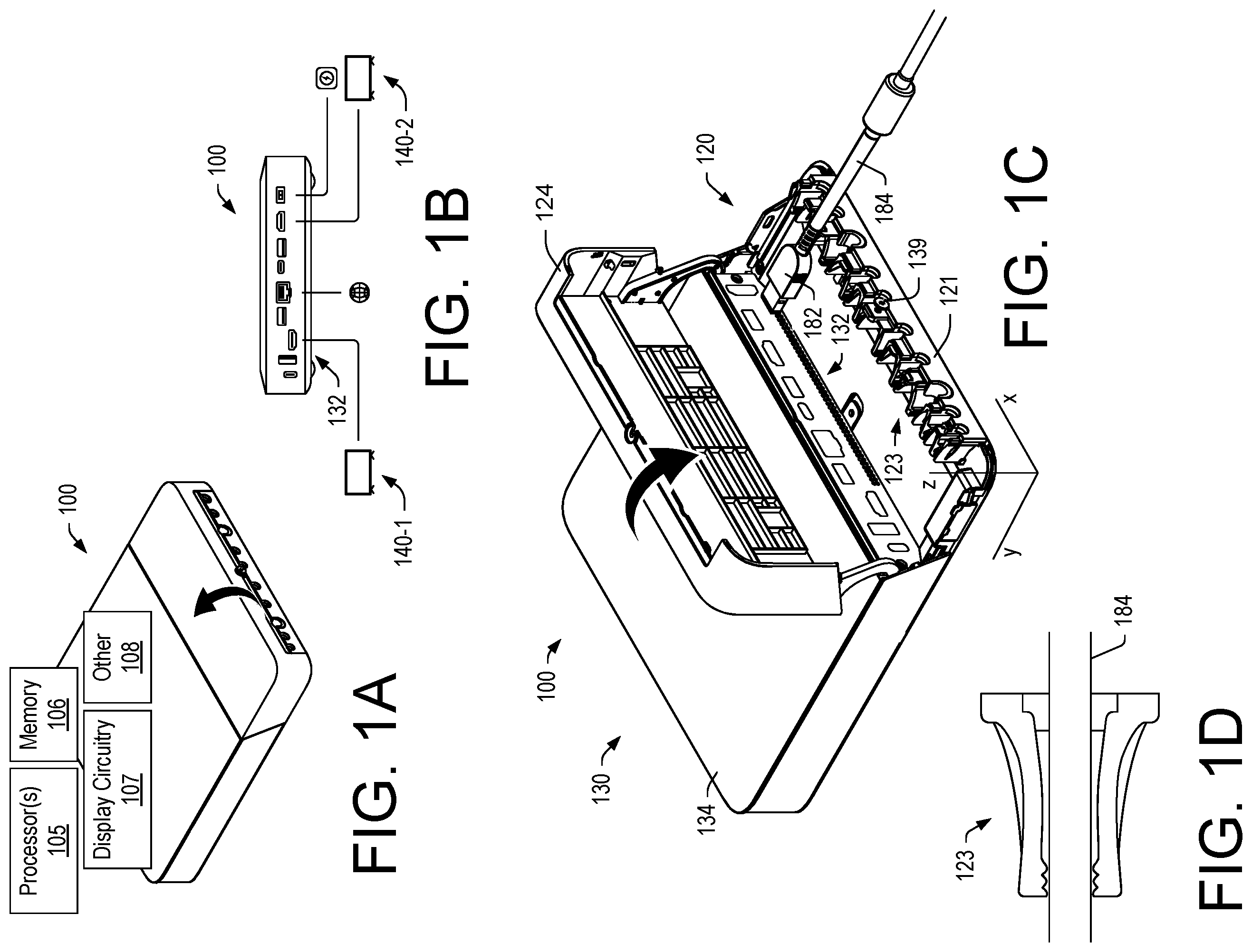 Patent US12426182 Figure 1 – Cable dock
