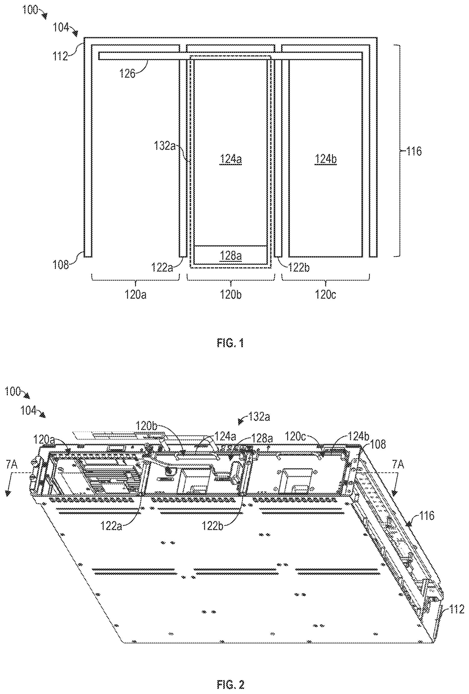Patent US12426191 Figure 1 – Self-retractable ejector assembly for augmented field replaceable unit (FRU) extraction