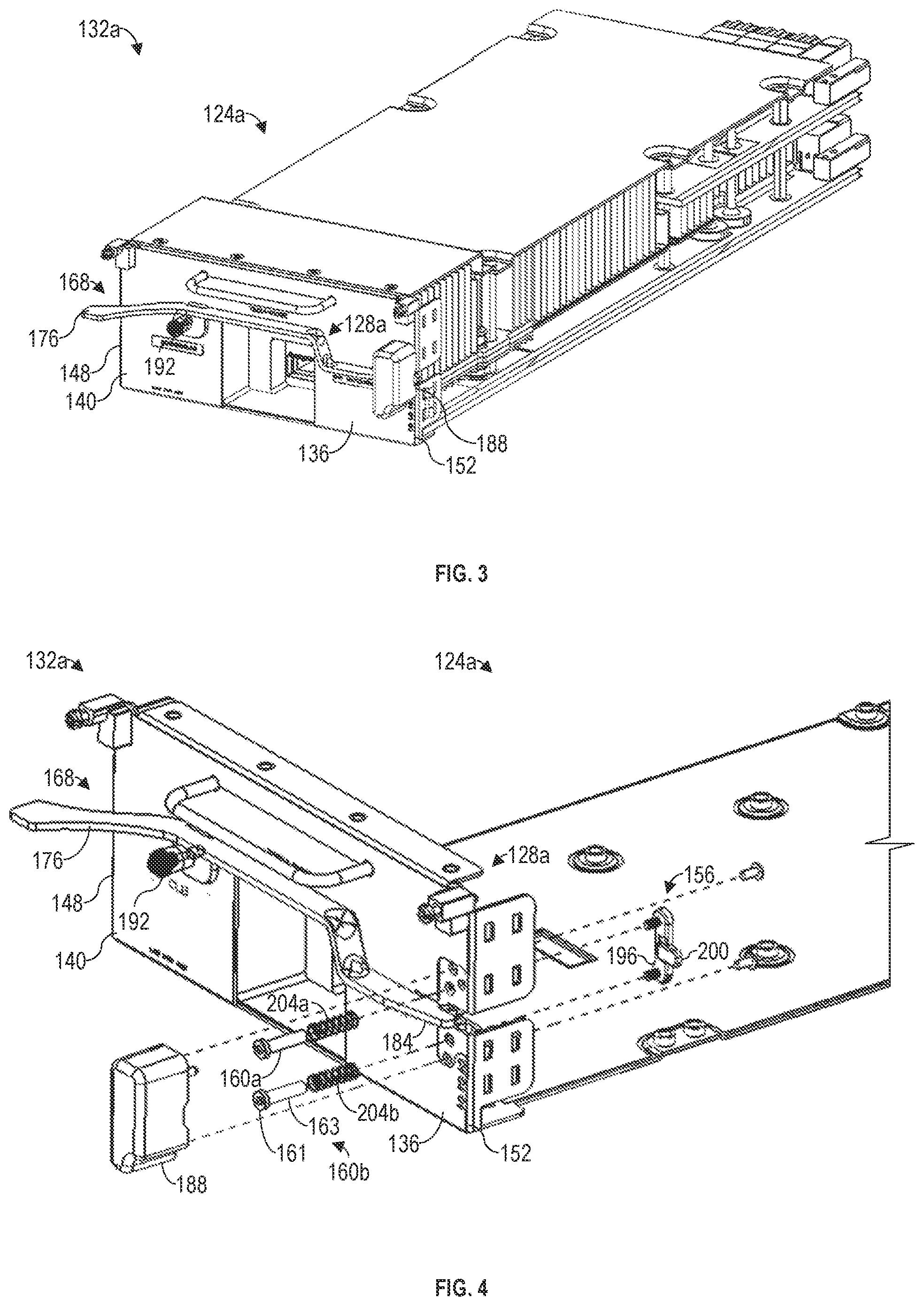 Patent US12426191 Figure 2 – Self-retractable ejector assembly for augmented field replaceable unit (FRU) extraction