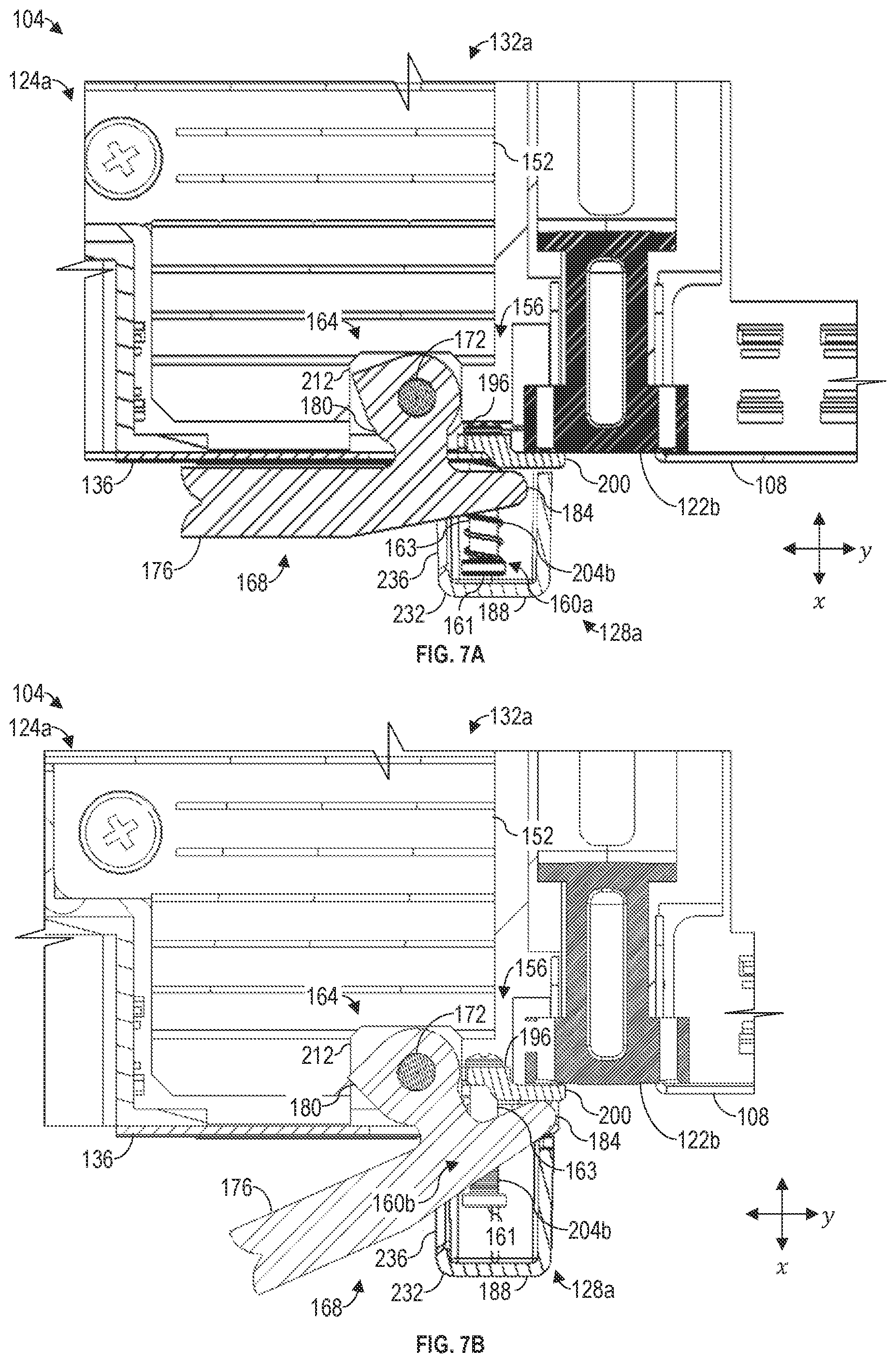 Patent US12426191 Figure 5 – Self-retractable ejector assembly for augmented field replaceable unit (FRU) extraction