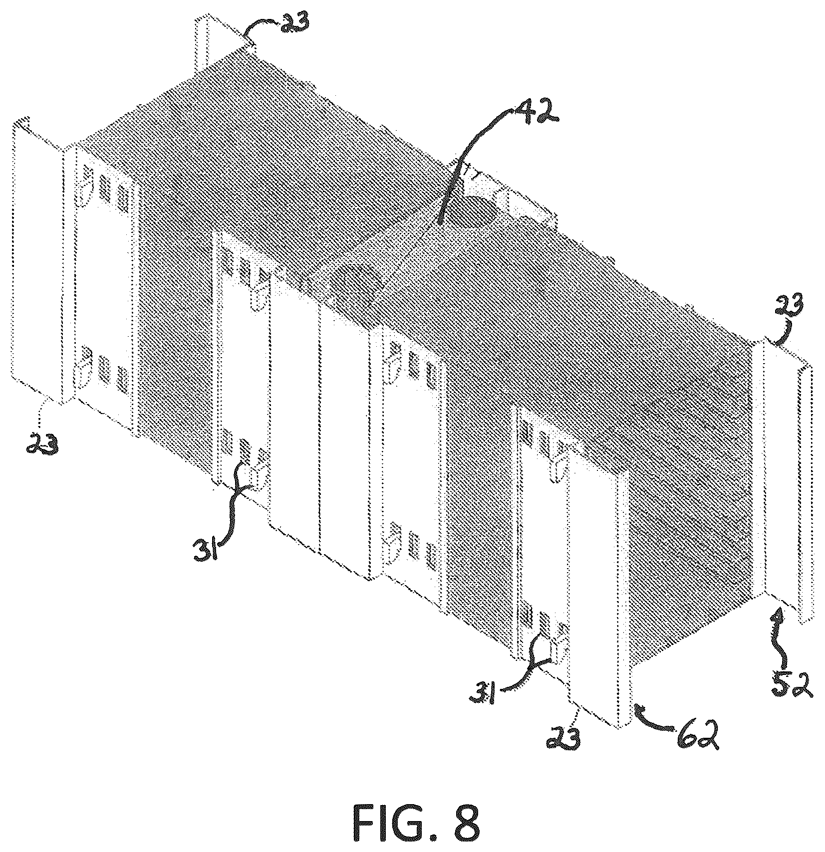 Patent US12426200 Figure 8 – Modular data center cooling