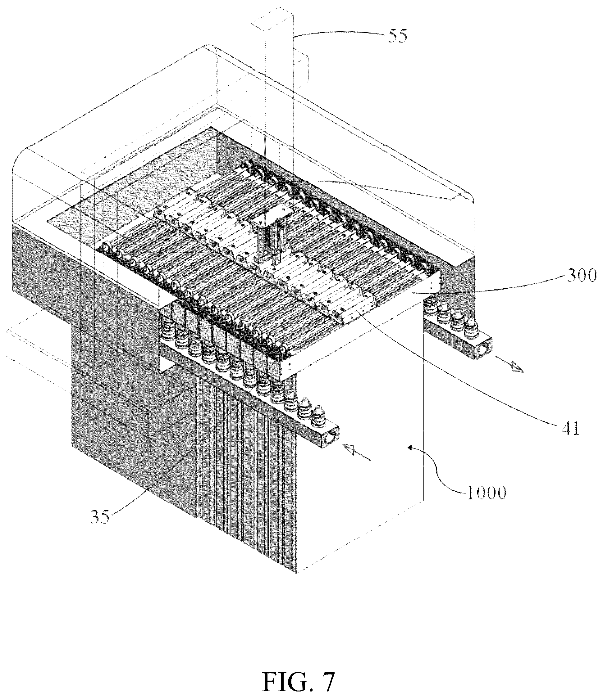 Patent US12426213 Figure 7 – Server assembly with closed condensing circuit and cooling apparatus containing the same