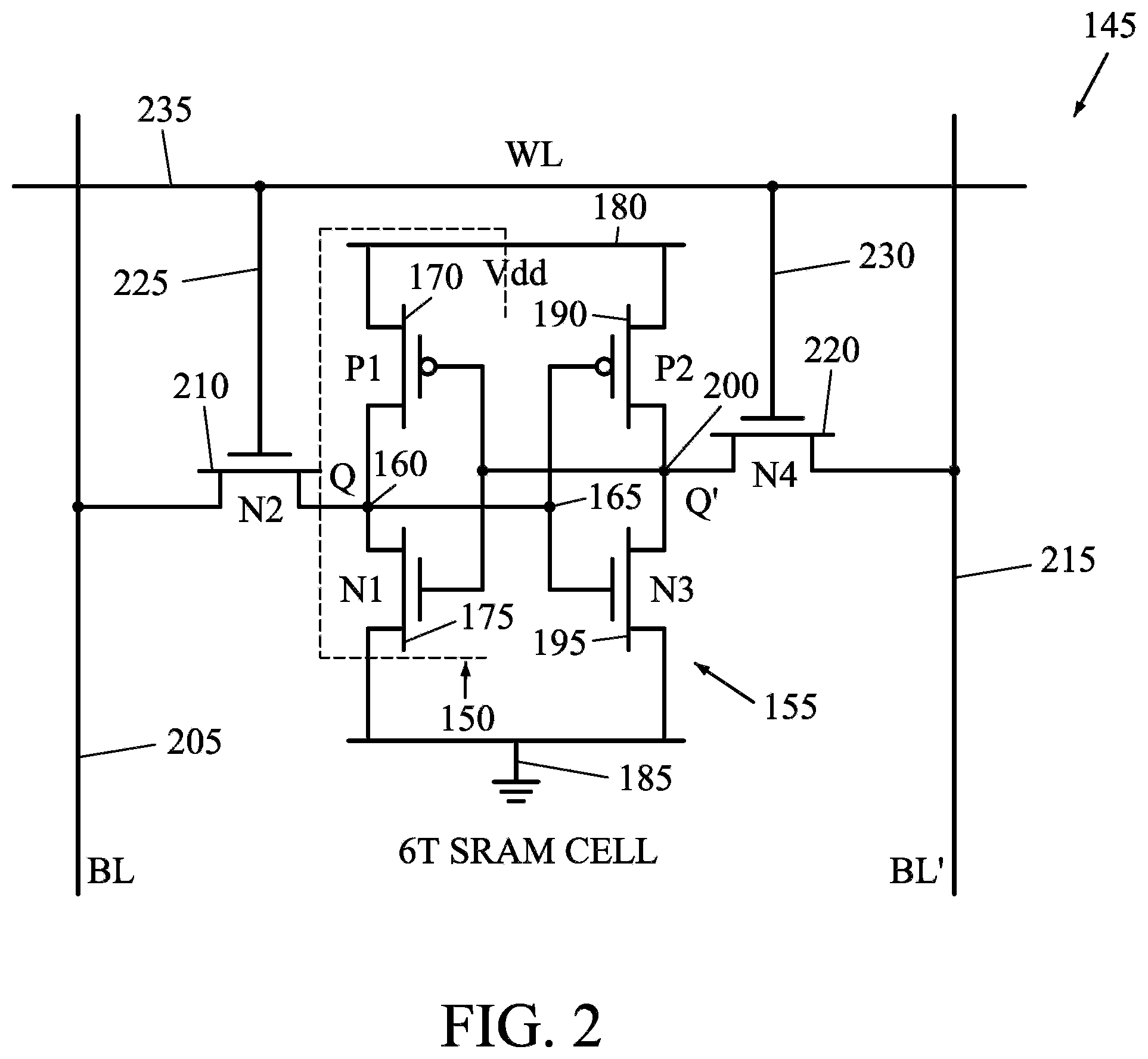 Patent US12426226 Figure 2 – Macro and SRAM bit cell cooptimizatoin for performance (long/shortwordline combo SRAM)