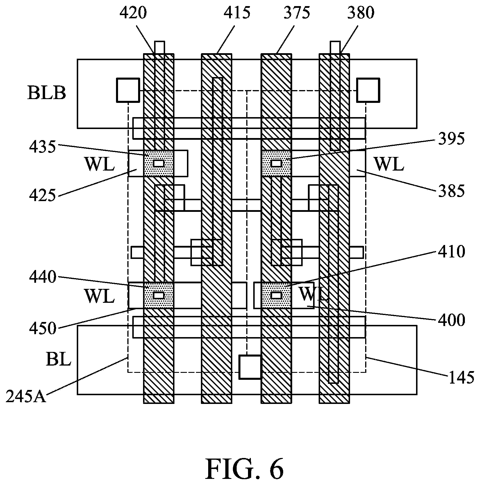 Patent US12426226 Figure 6 – Macro and SRAM bit cell cooptimizatoin for performance (long/shortwordline combo SRAM)