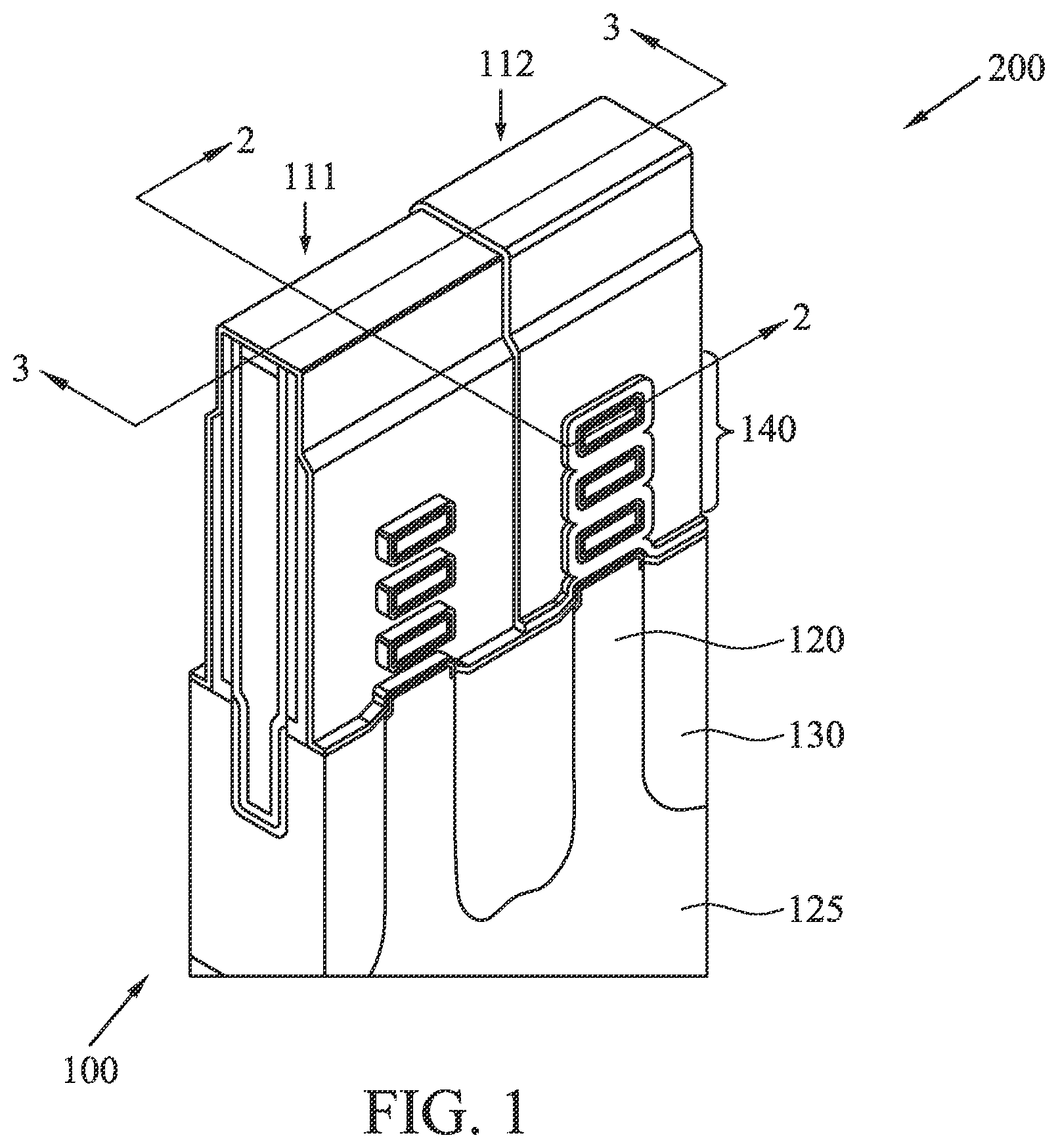 Patent US12426229 Figure 1 – Multipatterning gate processing