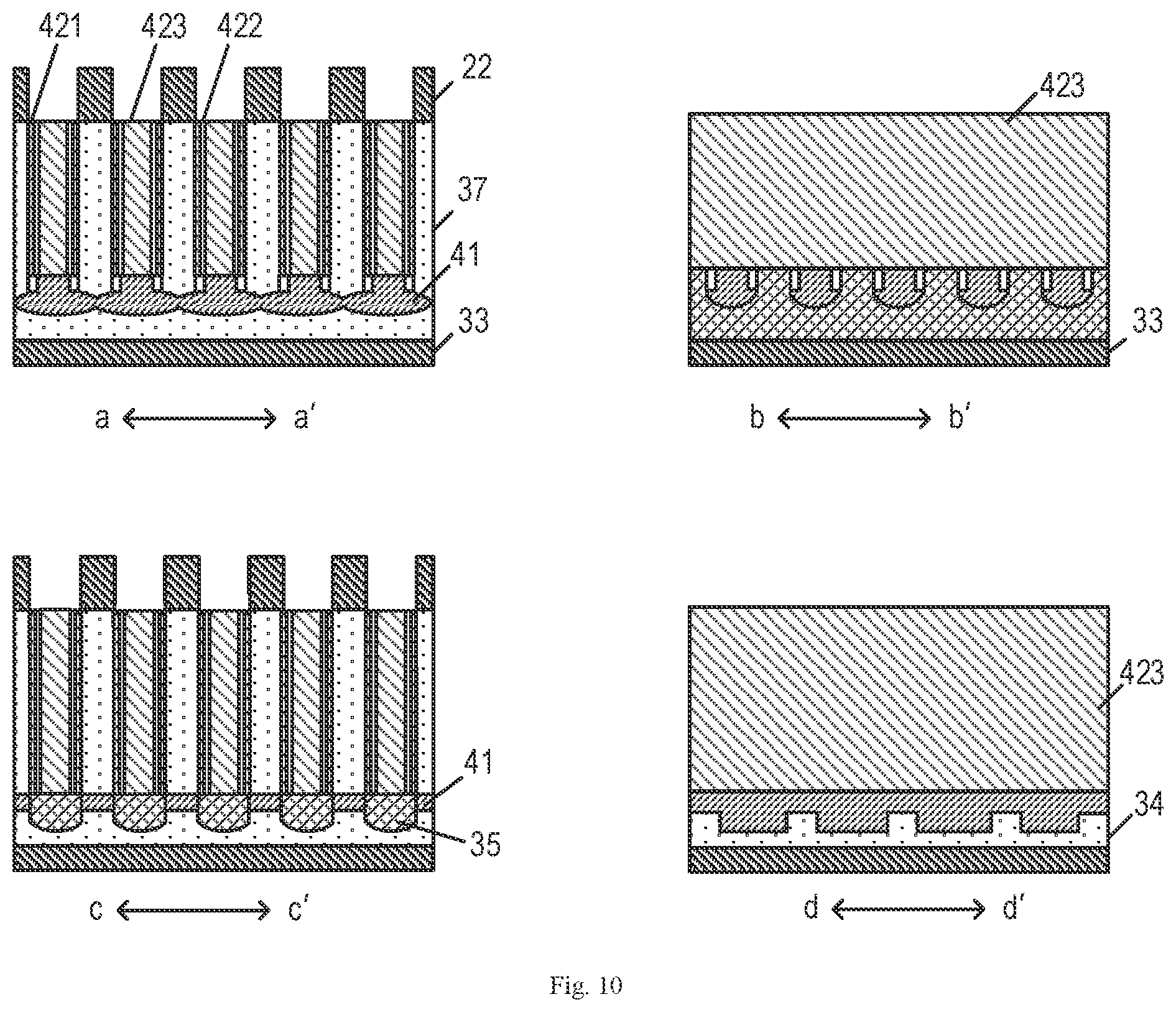 Patent US12426234 Figure 8 – Semiconductor structure for DRAM having a pillar lower electrode and formation method thereof