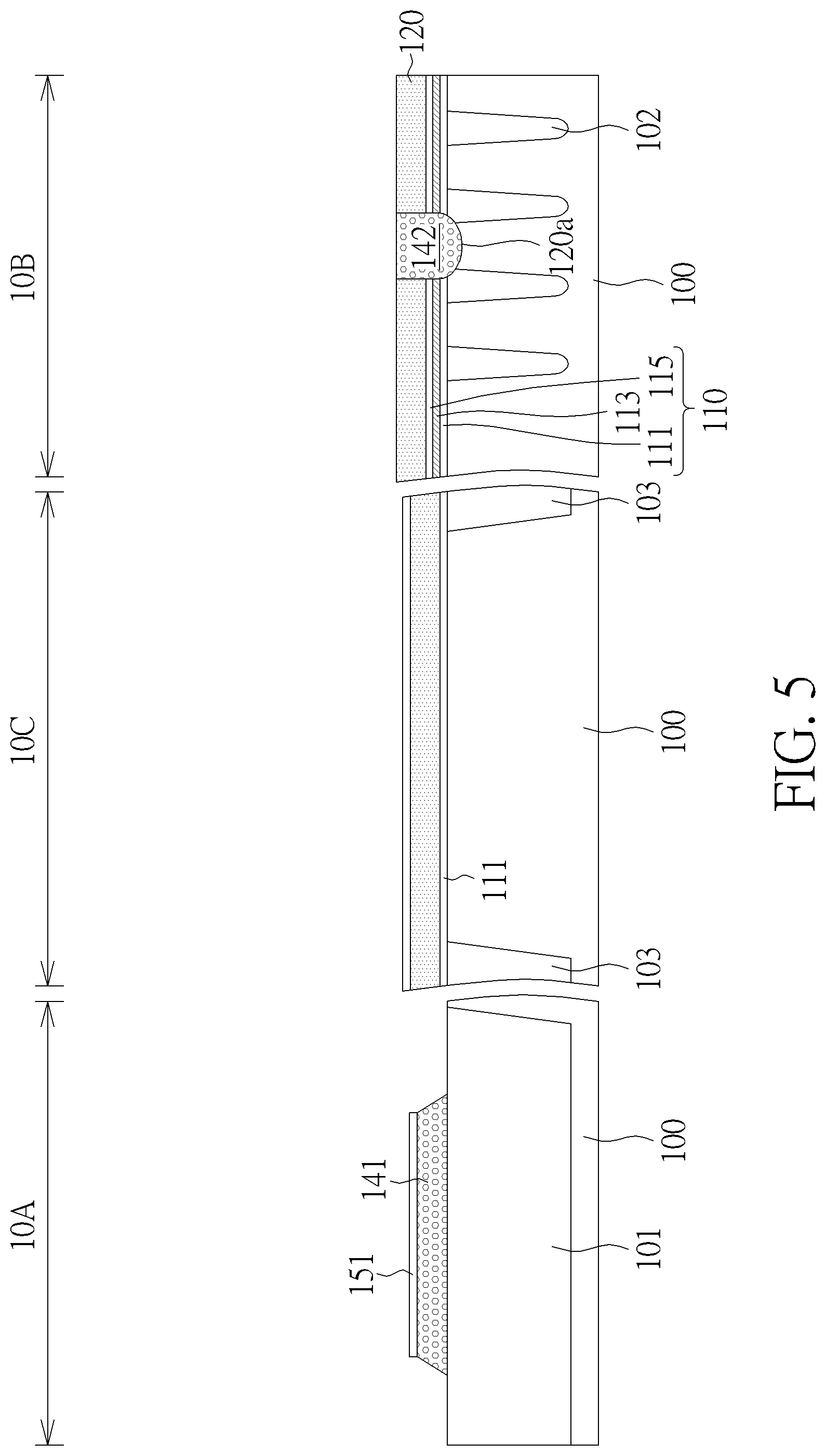Patent US12426242 Figure 5 – Semiconductor memory device having a bit line contact disposed in the substrate