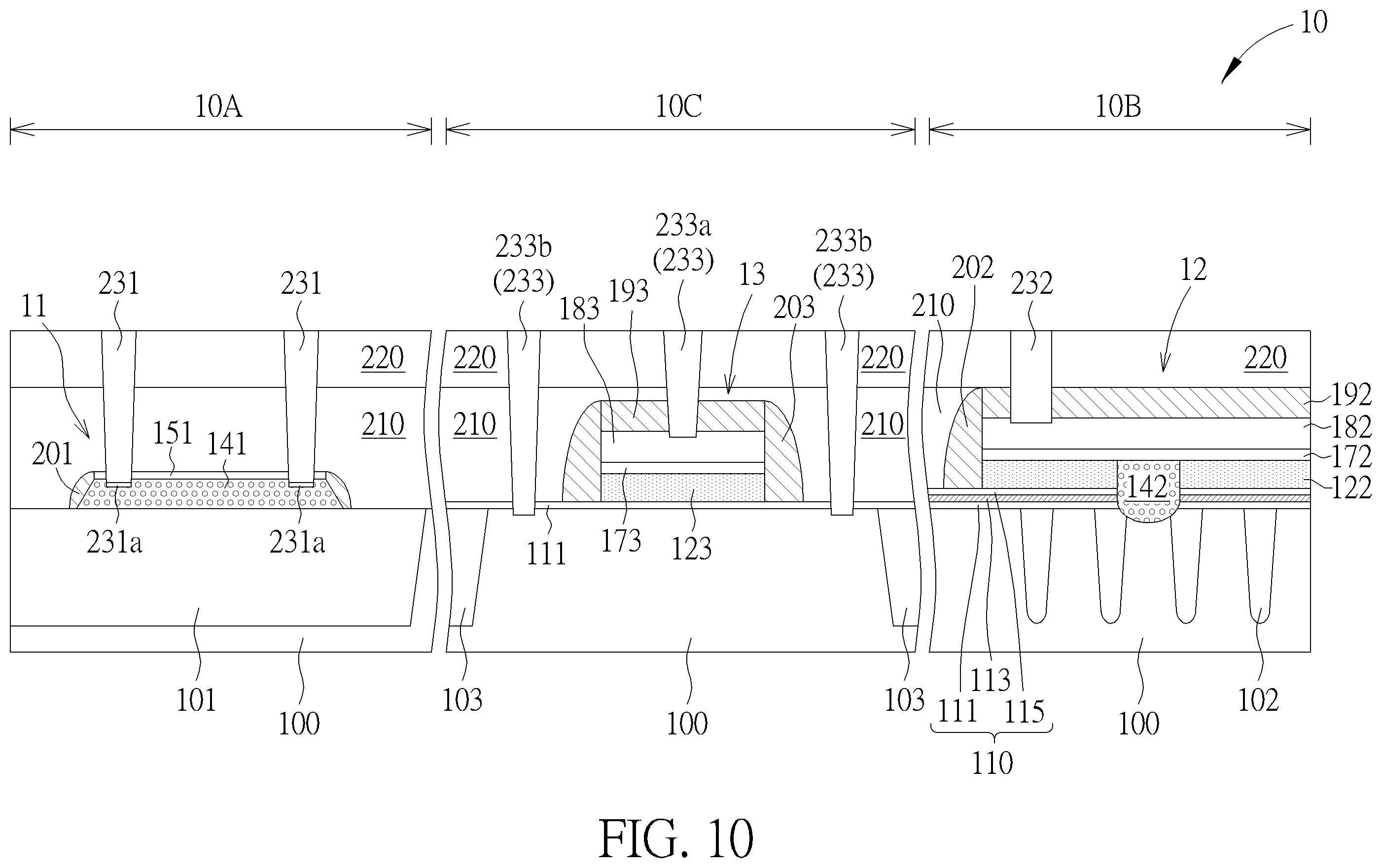 Patent US12426242 Figure 10 – Semiconductor memory device having a bit line contact disposed in the substrate