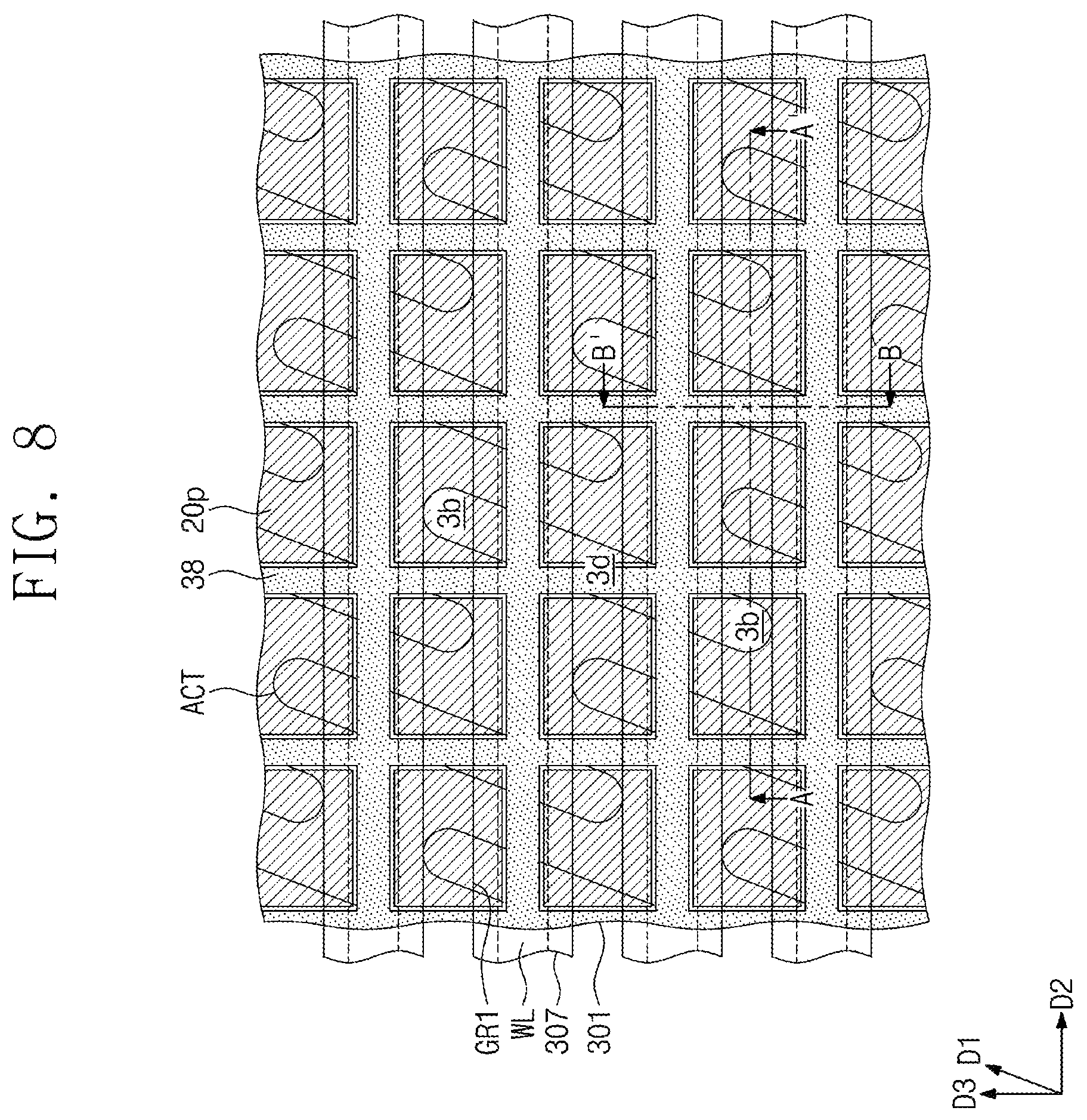 Patent US12426244 Figure 8 – Semiconductor memory device