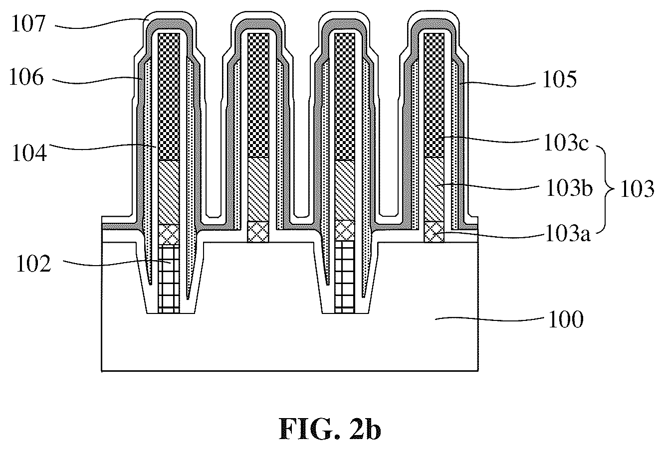 Patent US12426257 Figure 7 – Semiconductor DRAM device structure and method for forming same