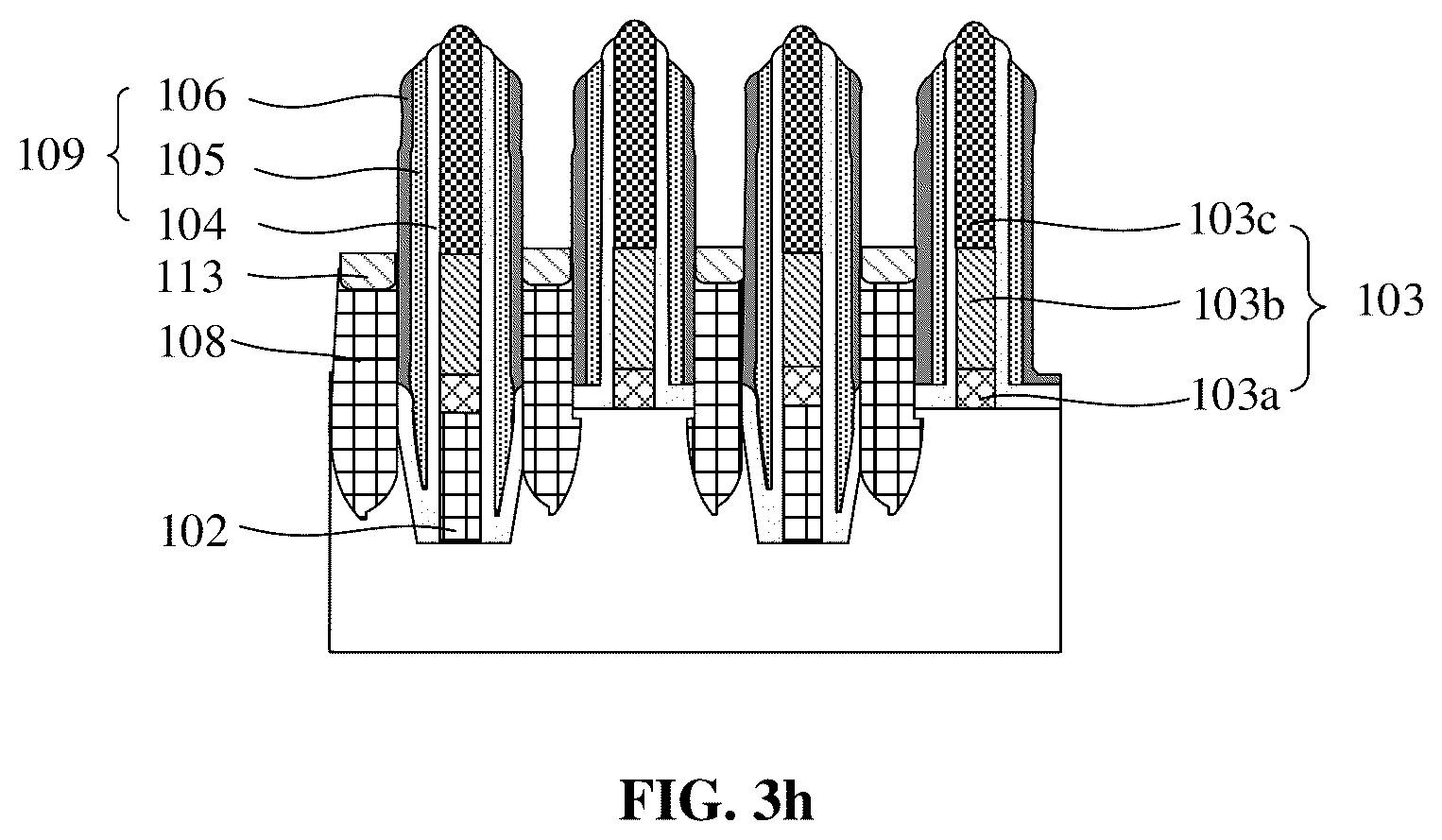 Patent US12426257 Figure 18 – Semiconductor DRAM device structure and method for forming same