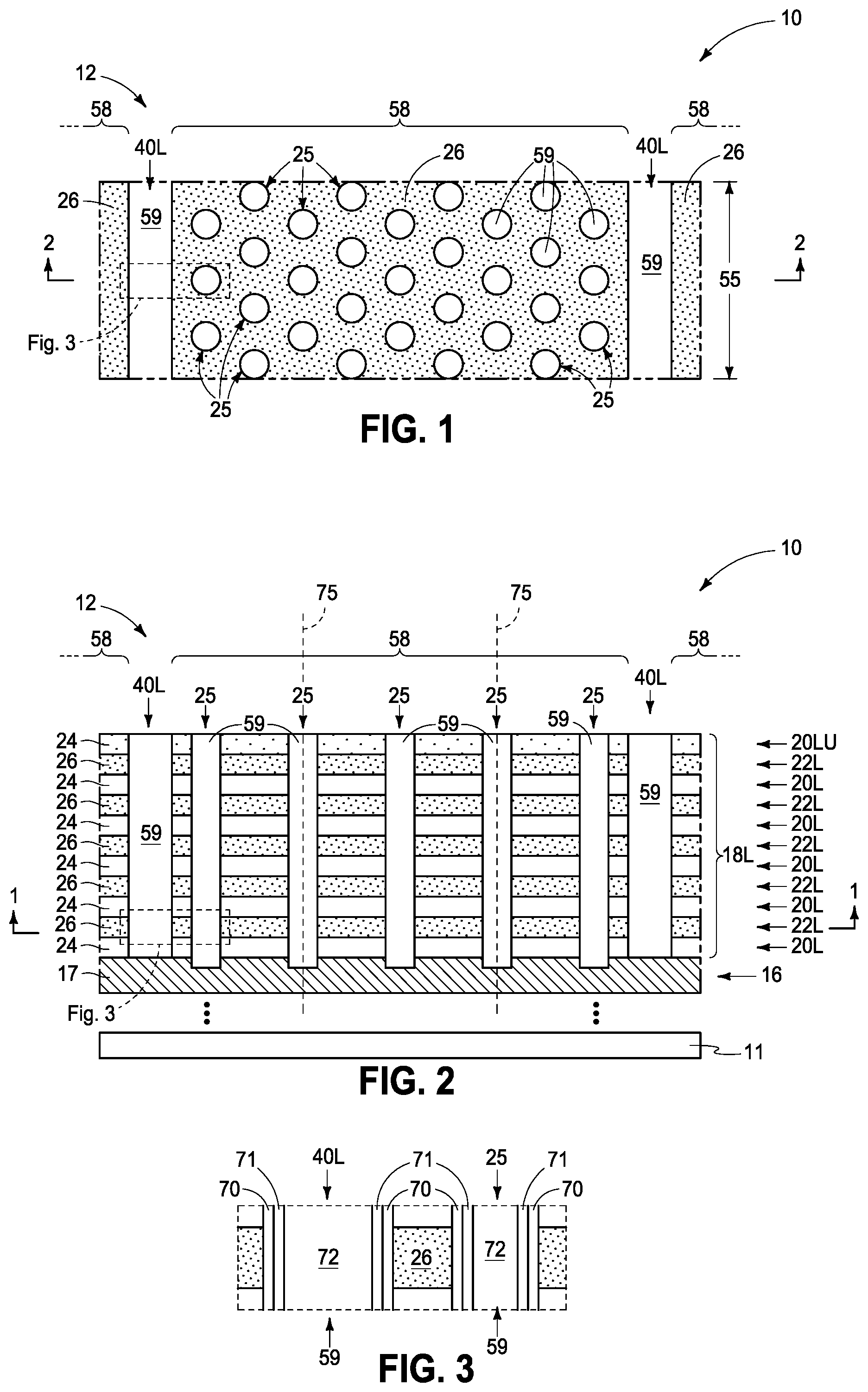 Patent US12426261 Figure 1 – Integrated circuitry comprising a memory array comprising strings of memory cells and methods used in forming a memory array comprising strings of memory cells