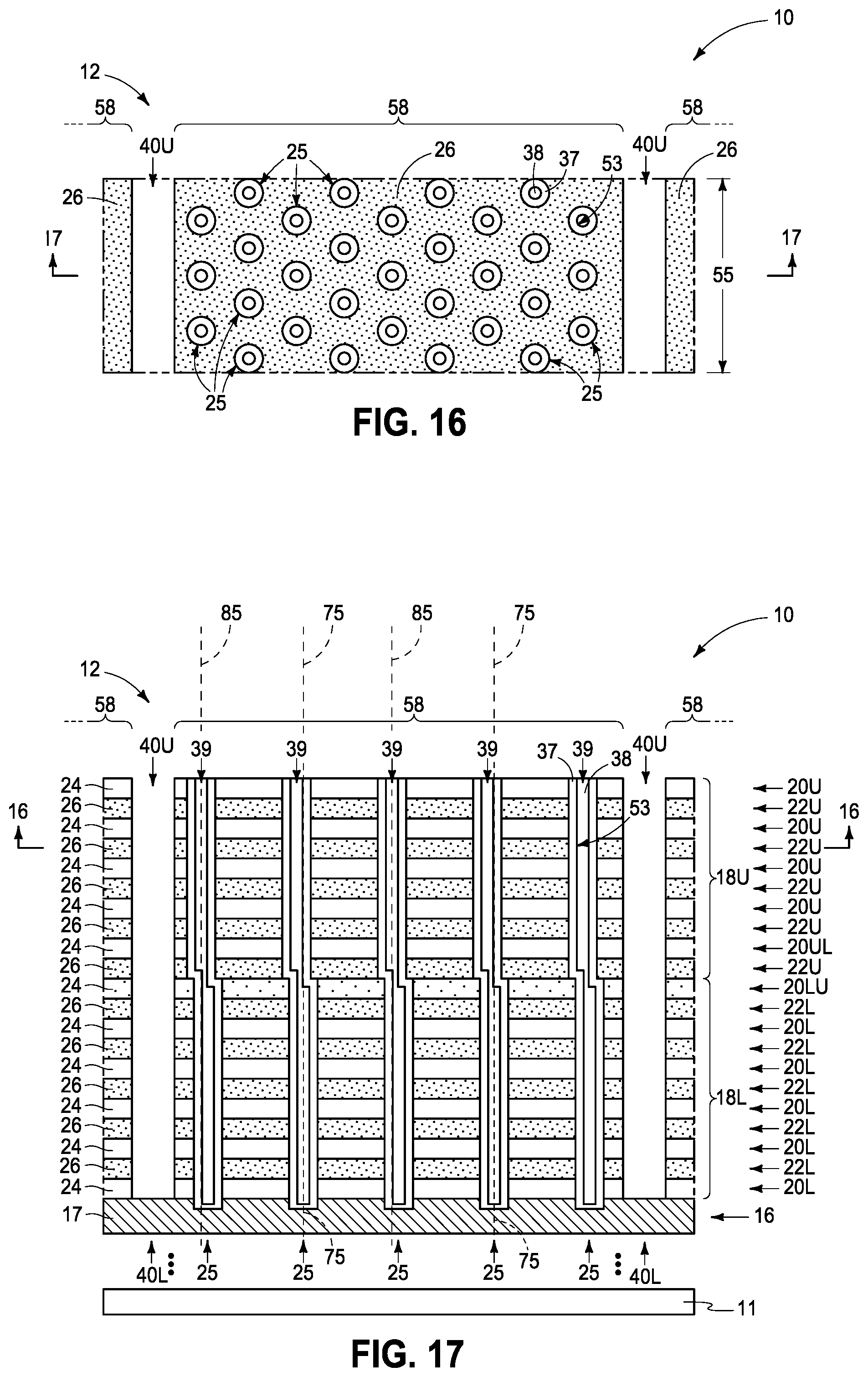 Patent US12426261 Figure 10 – Integrated circuitry comprising a memory array comprising strings of memory cells and methods used in forming a memory array comprising strings of memory cells