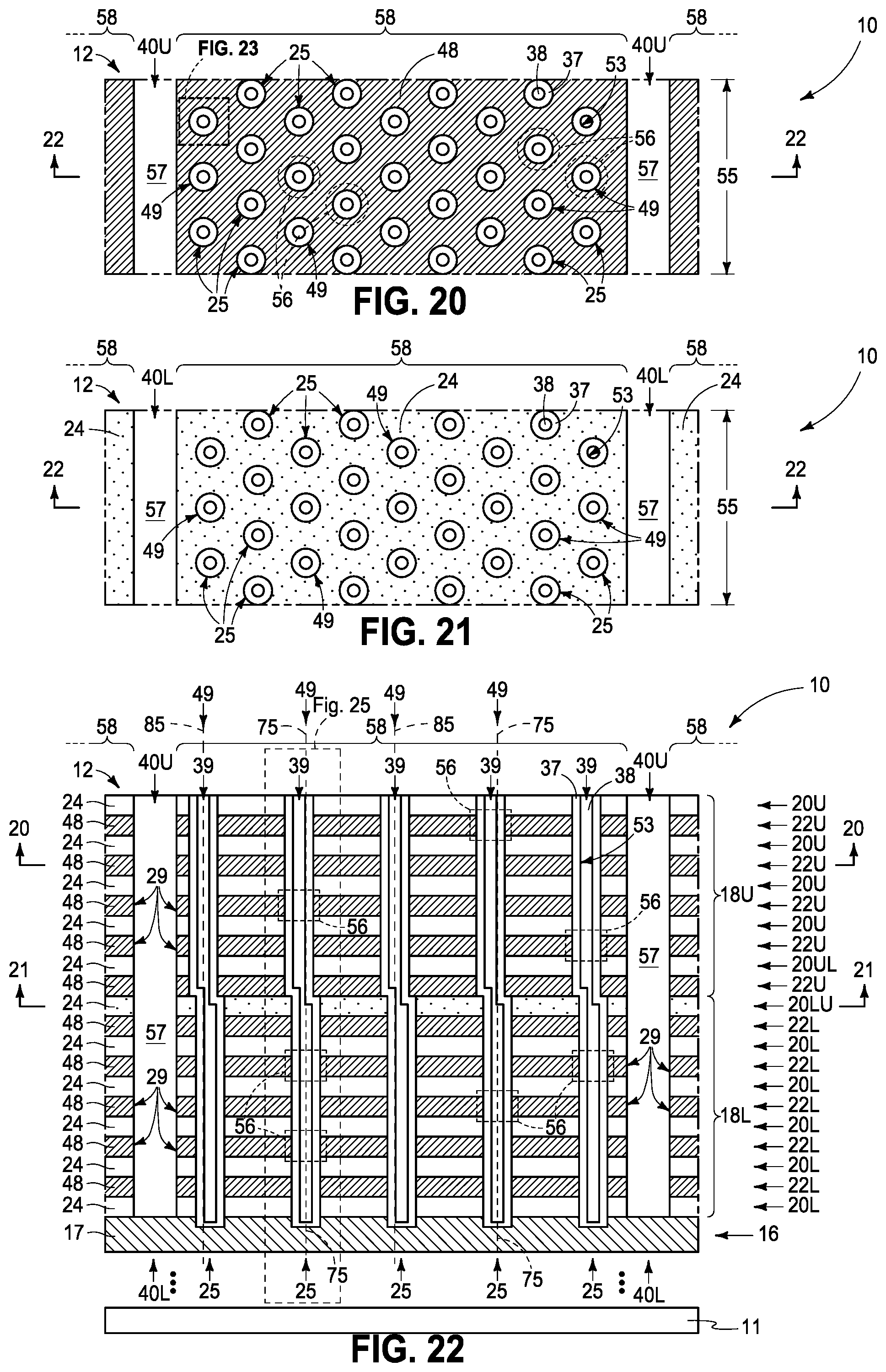 Patent US12426261 Figure 12 – Integrated circuitry comprising a memory array comprising strings of memory cells and methods used in forming a memory array comprising strings of memory cells
