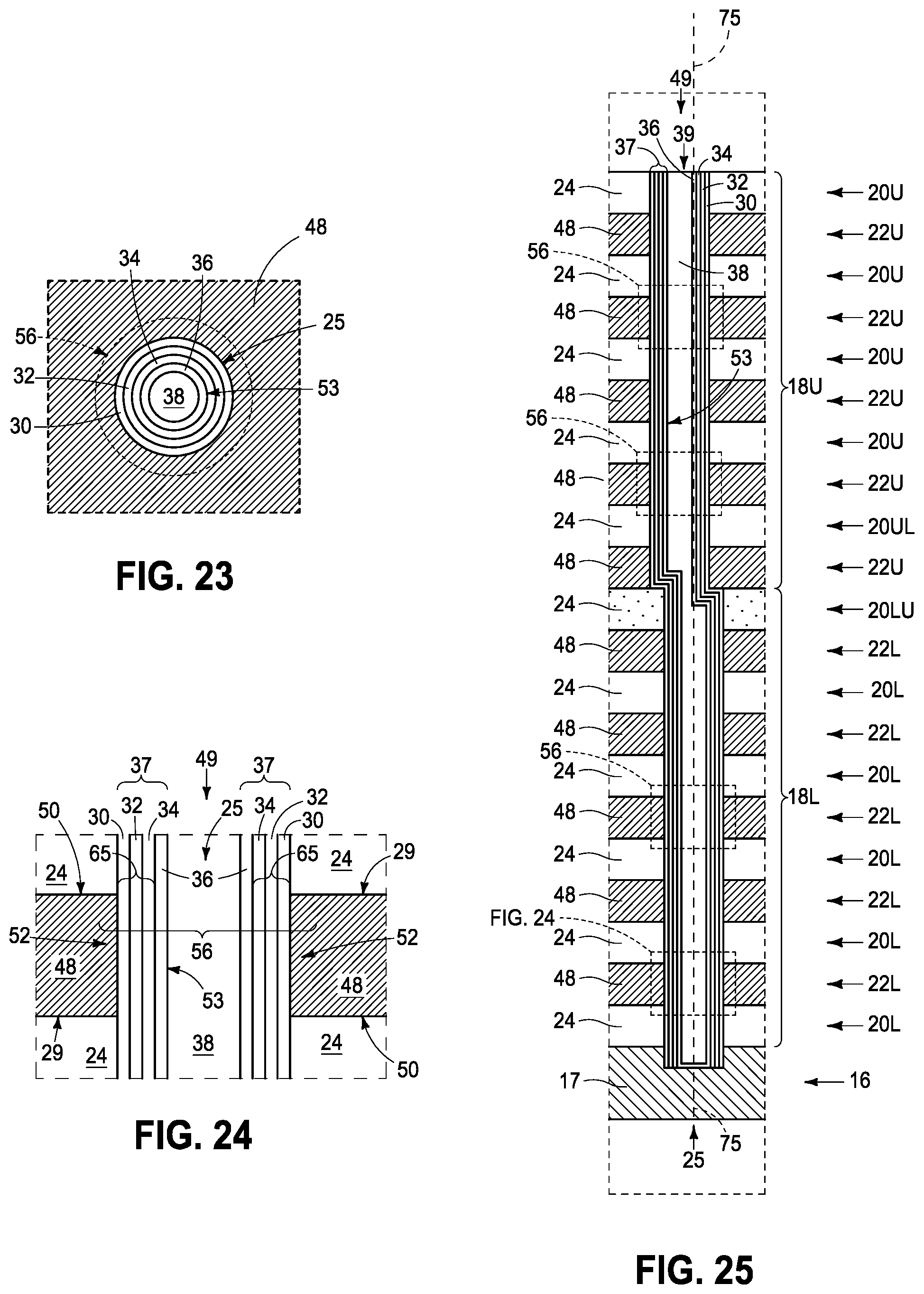 Patent US12426261 Figure 13 – Integrated circuitry comprising a memory array comprising strings of memory cells and methods used in forming a memory array comprising strings of memory cells