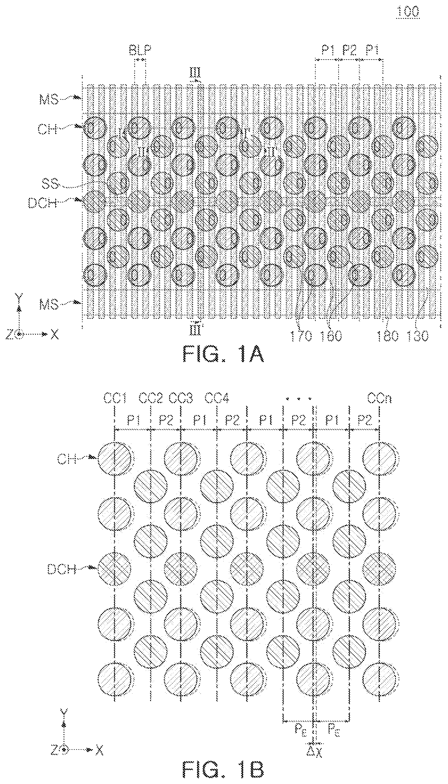 Patent US12426263 Figure 1 – Integrated circuit memory devices having multi-pitch channel columns therein