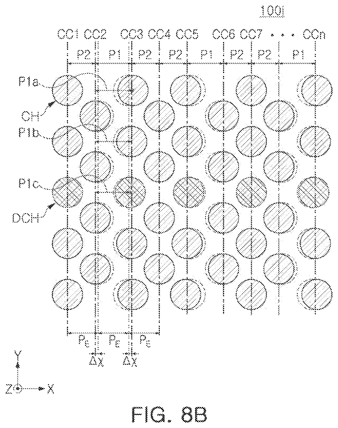 Patent US12426263 Figure 15 – Integrated circuit memory devices having multi-pitch channel columns therein