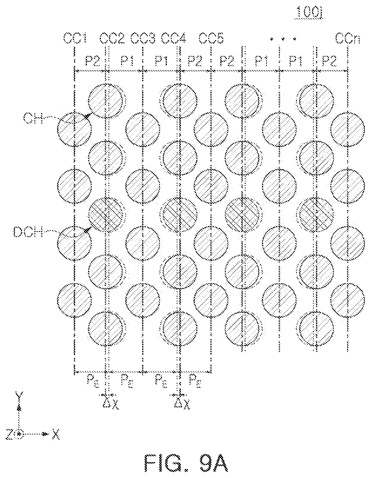 Patent US12426263 Figure 16 – Integrated circuit memory devices having multi-pitch channel columns therein