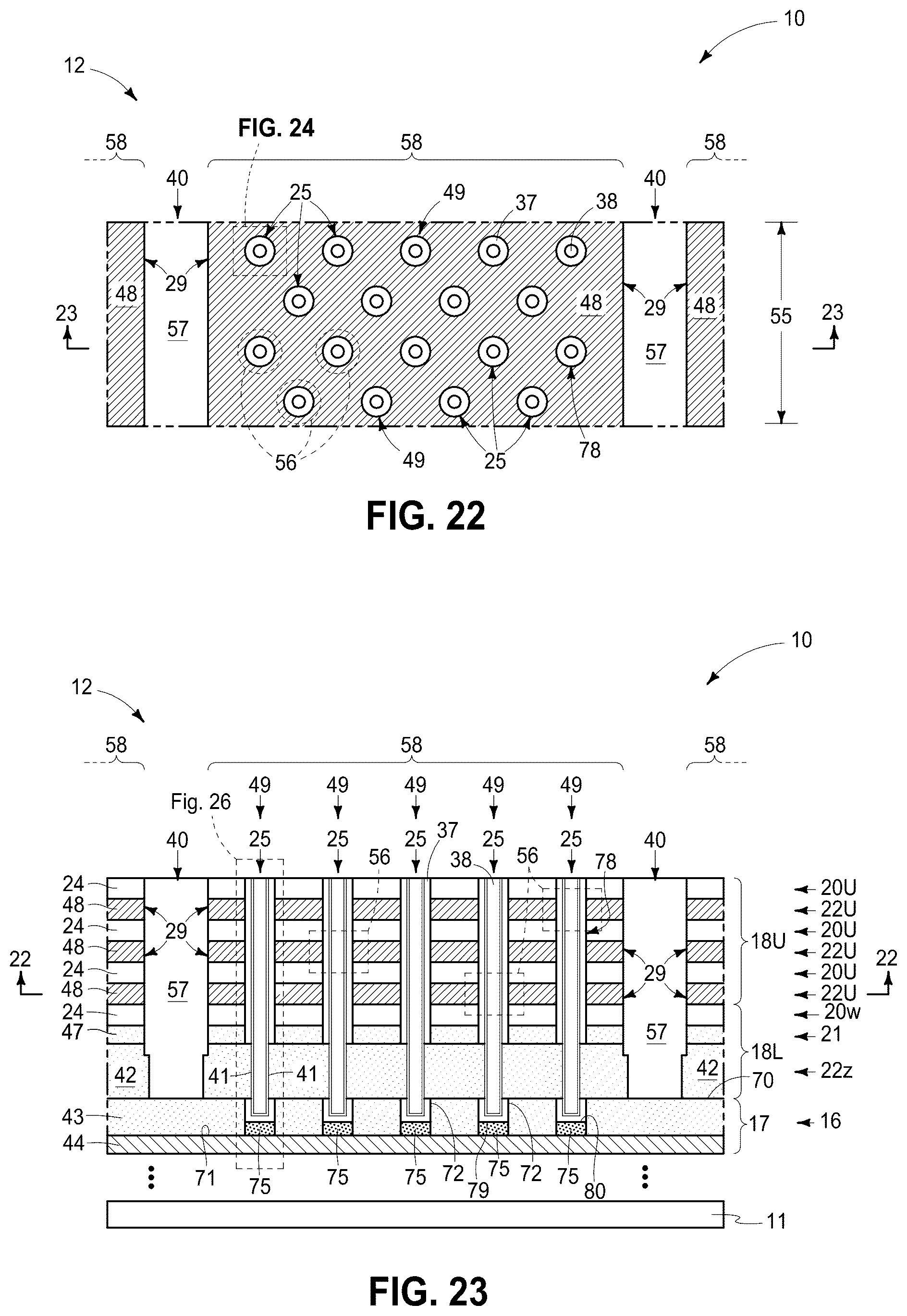 Patent US12426266 Figure 15 – Memory arrays comprising strings of memory cells with conductive islands