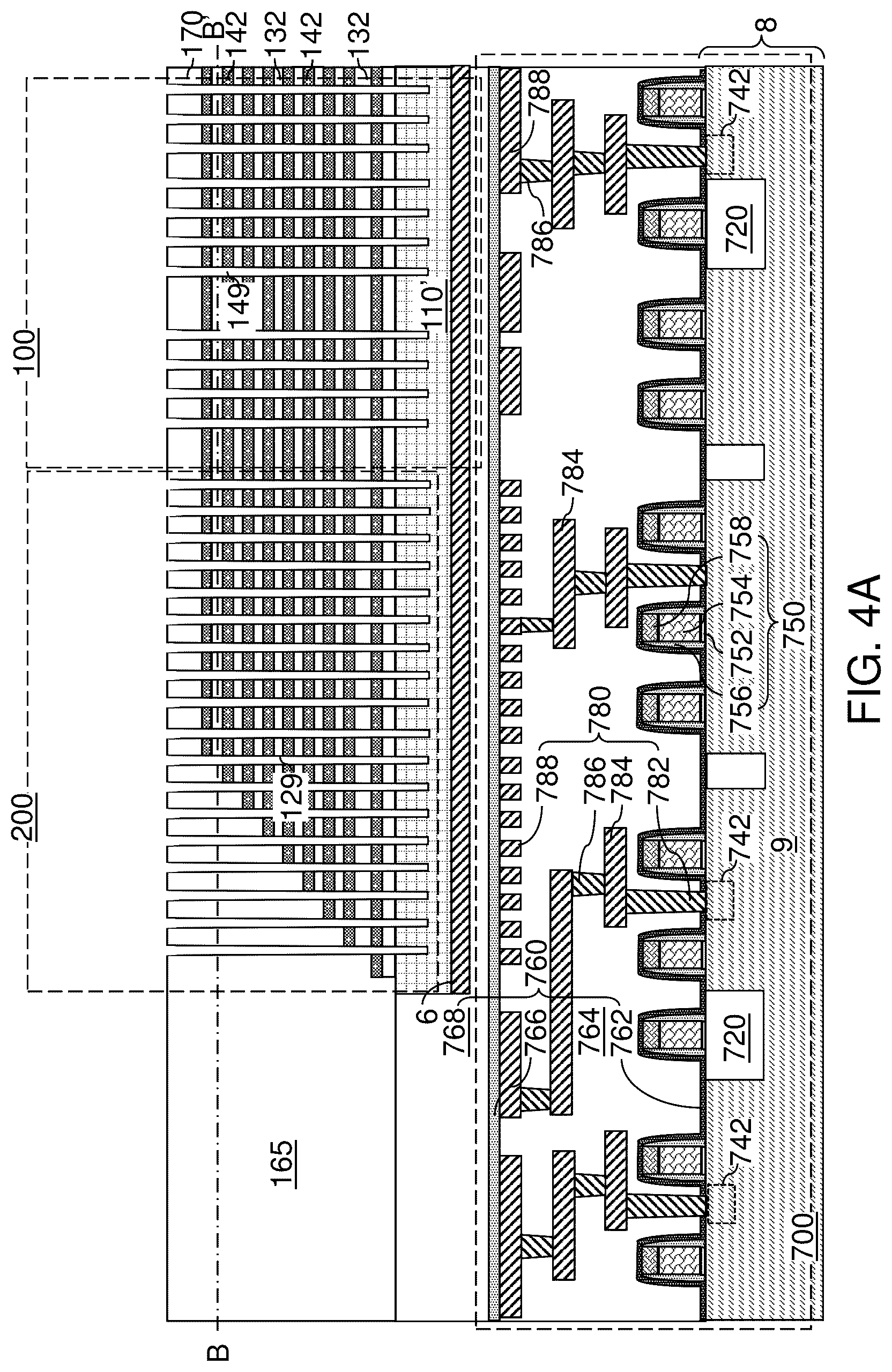 Patent US12426267 Figure 6 – Three-dimensional memory device and method of making thereof using sacrificial material regrowth