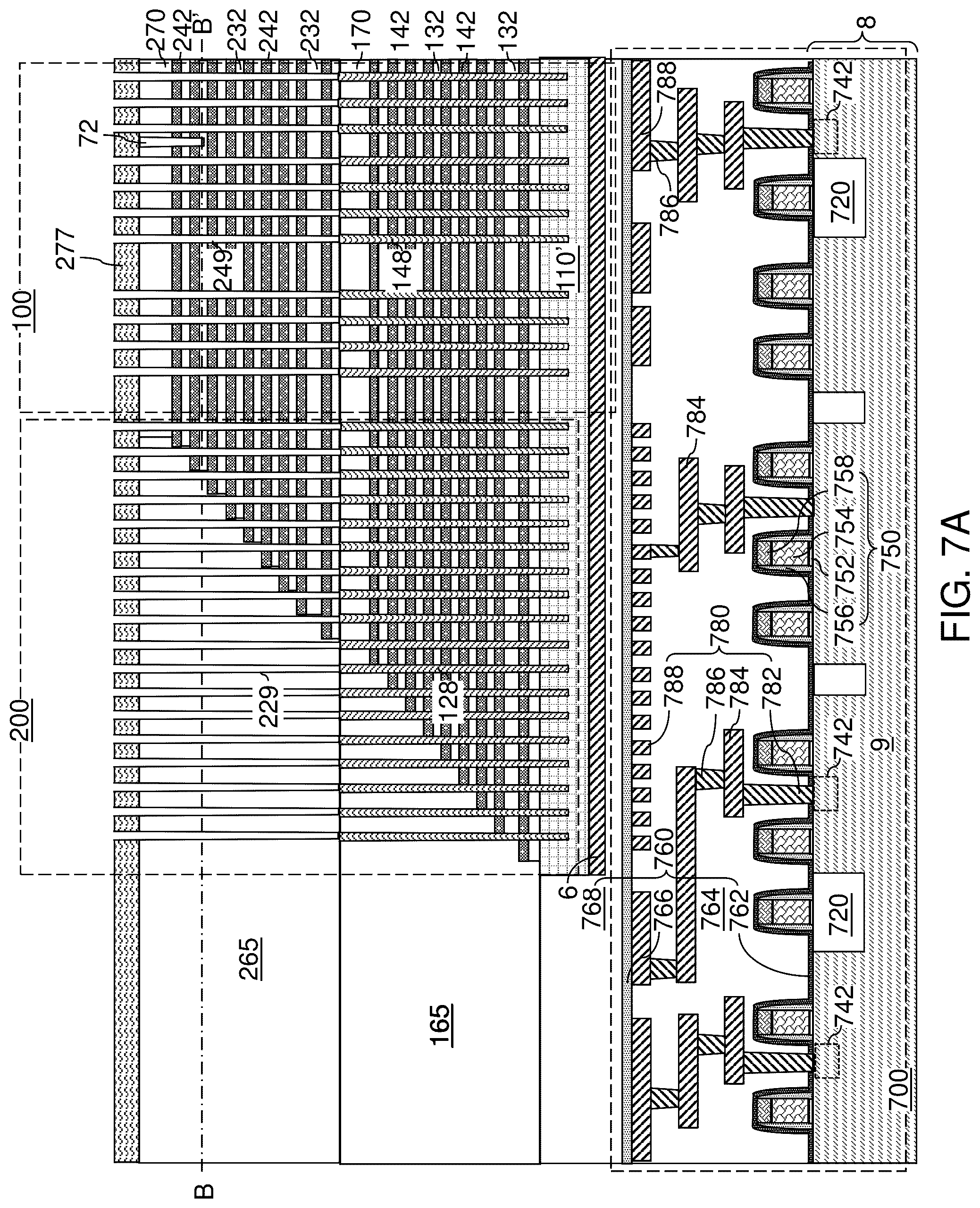 Patent US12426267 Figure 10 – Three-dimensional memory device and method of making thereof using sacrificial material regrowth
