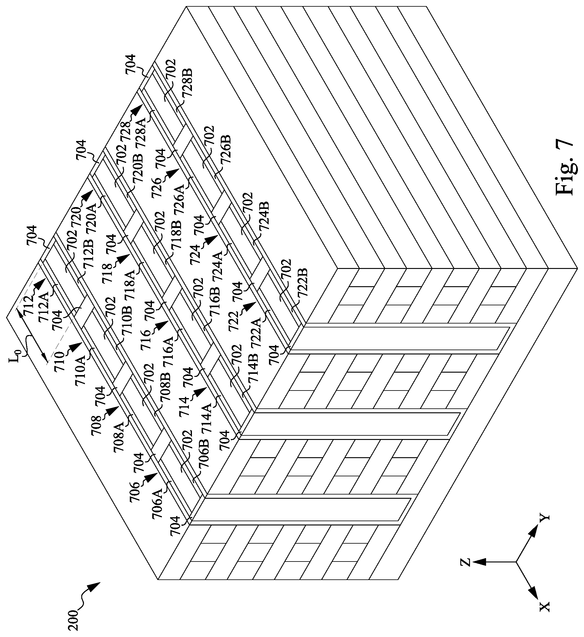 Patent US12426270 Figure 7 – 3D memory multi-stack connection method