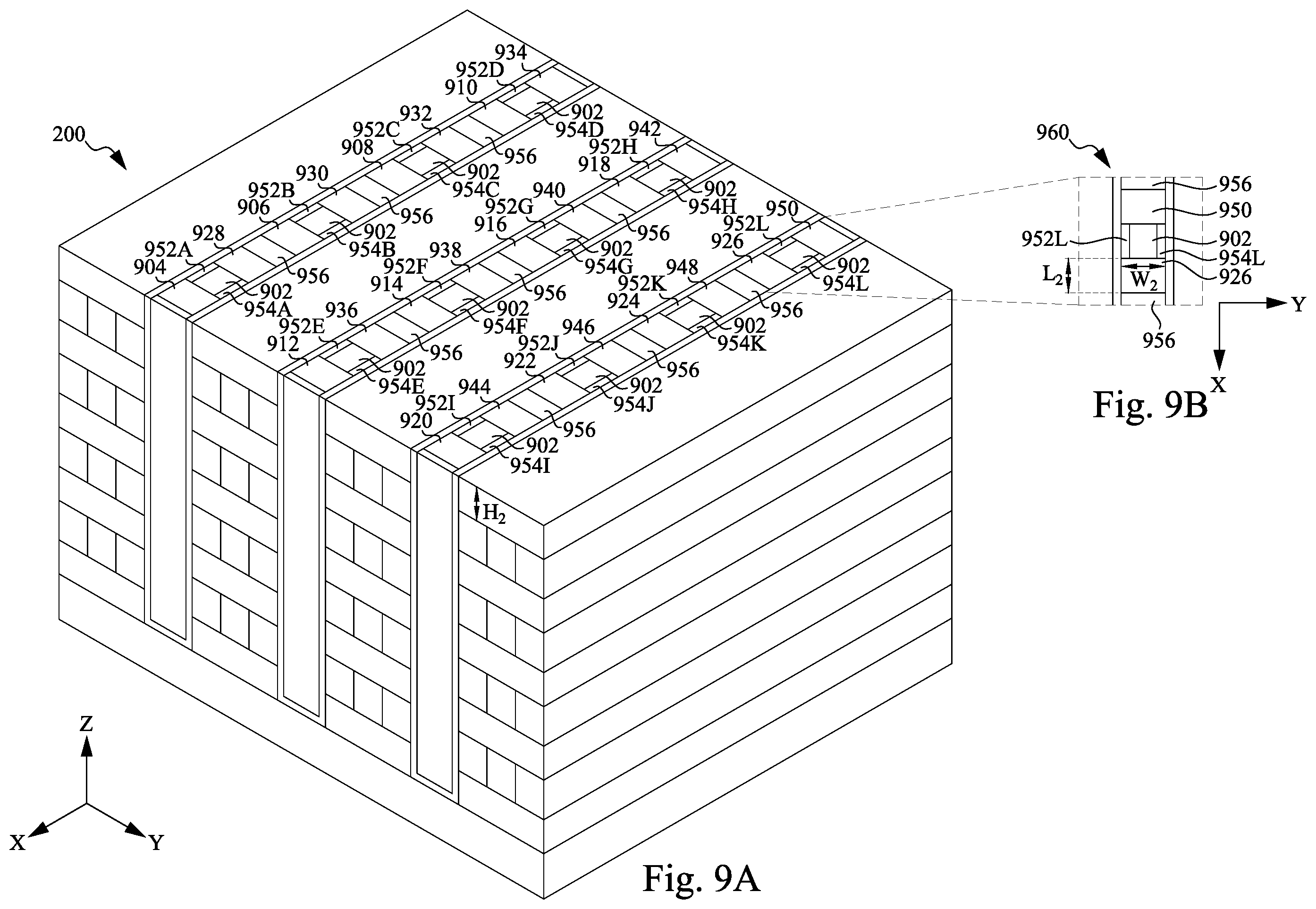 Patent US12426270 Figure 9 – 3D memory multi-stack connection method