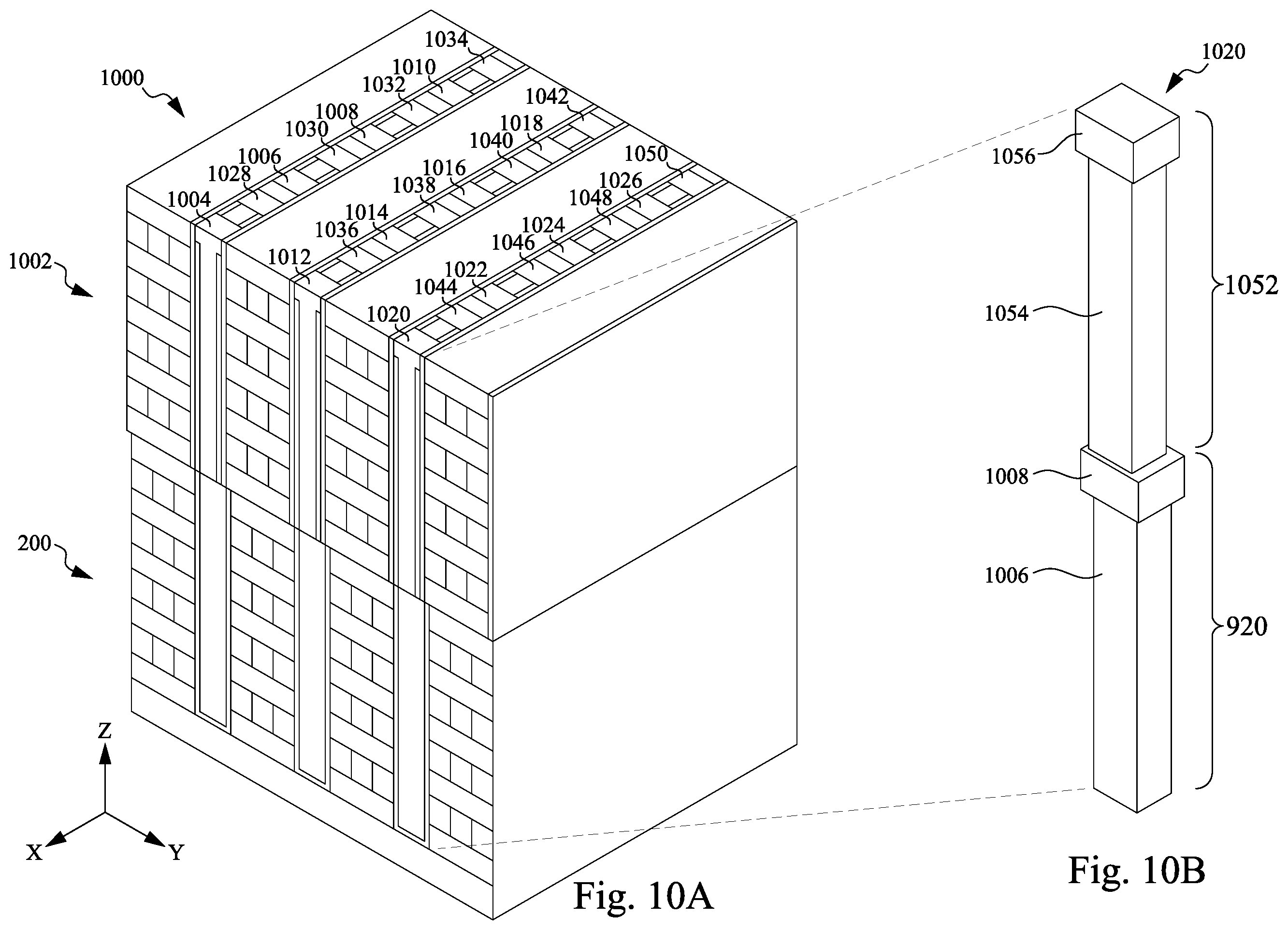 Patent US12426270 Figure 10 – 3D memory multi-stack connection method